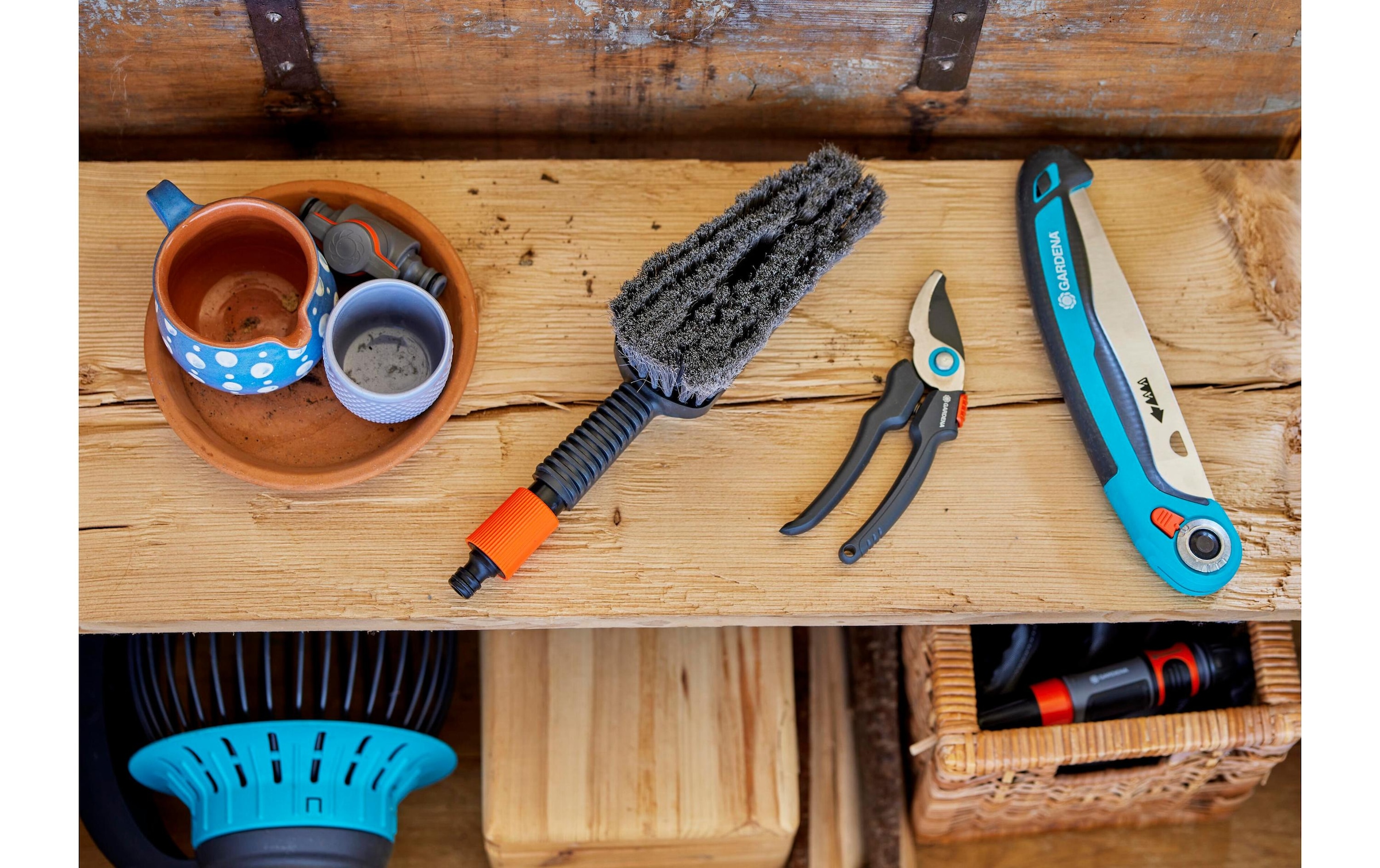 GARDENA Gartenpflege-Set »Handbürste M soft« ()