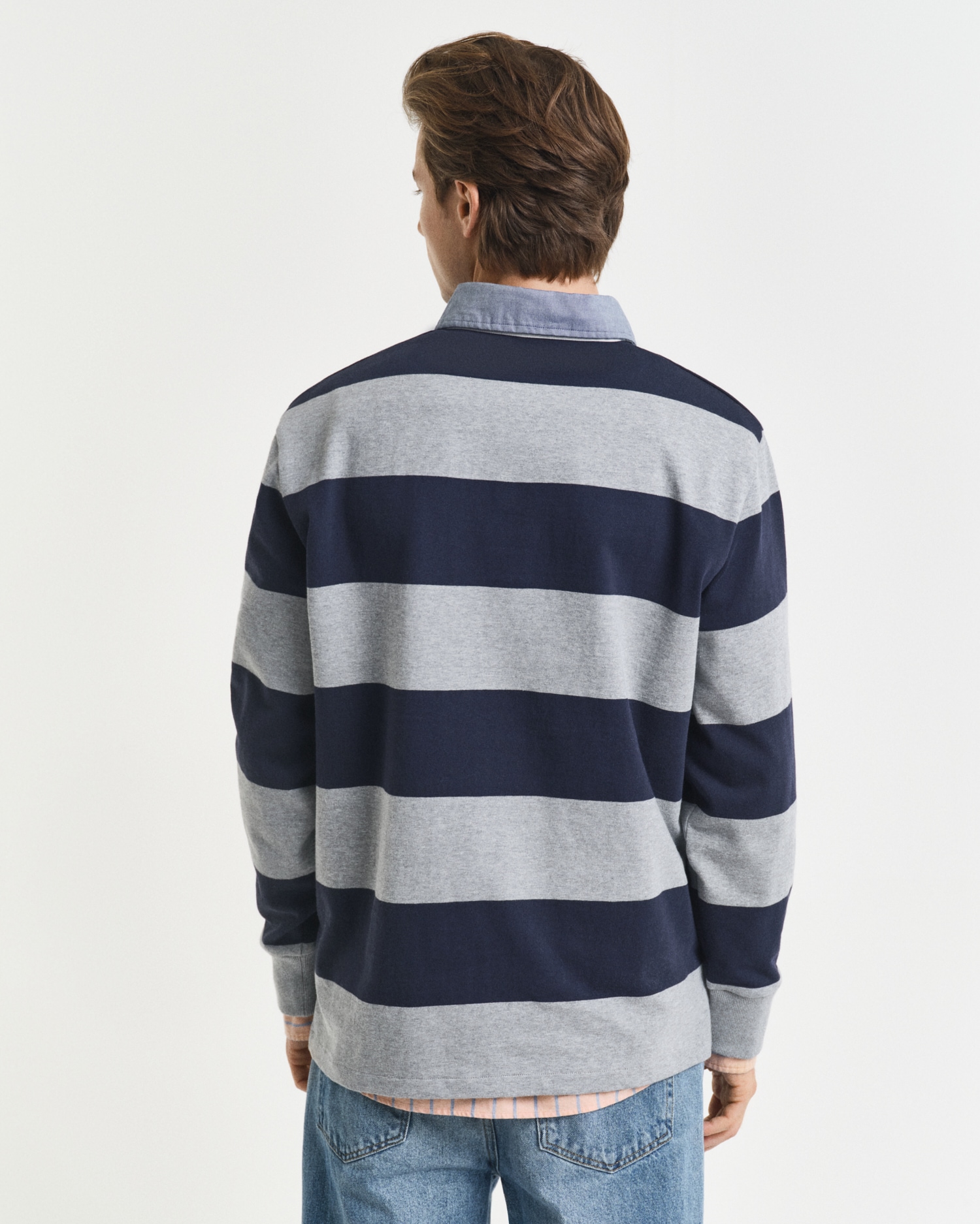 Gant Polo à manches longues »REG CHAMBRAY STRIPE HEAVY RUGGER«
