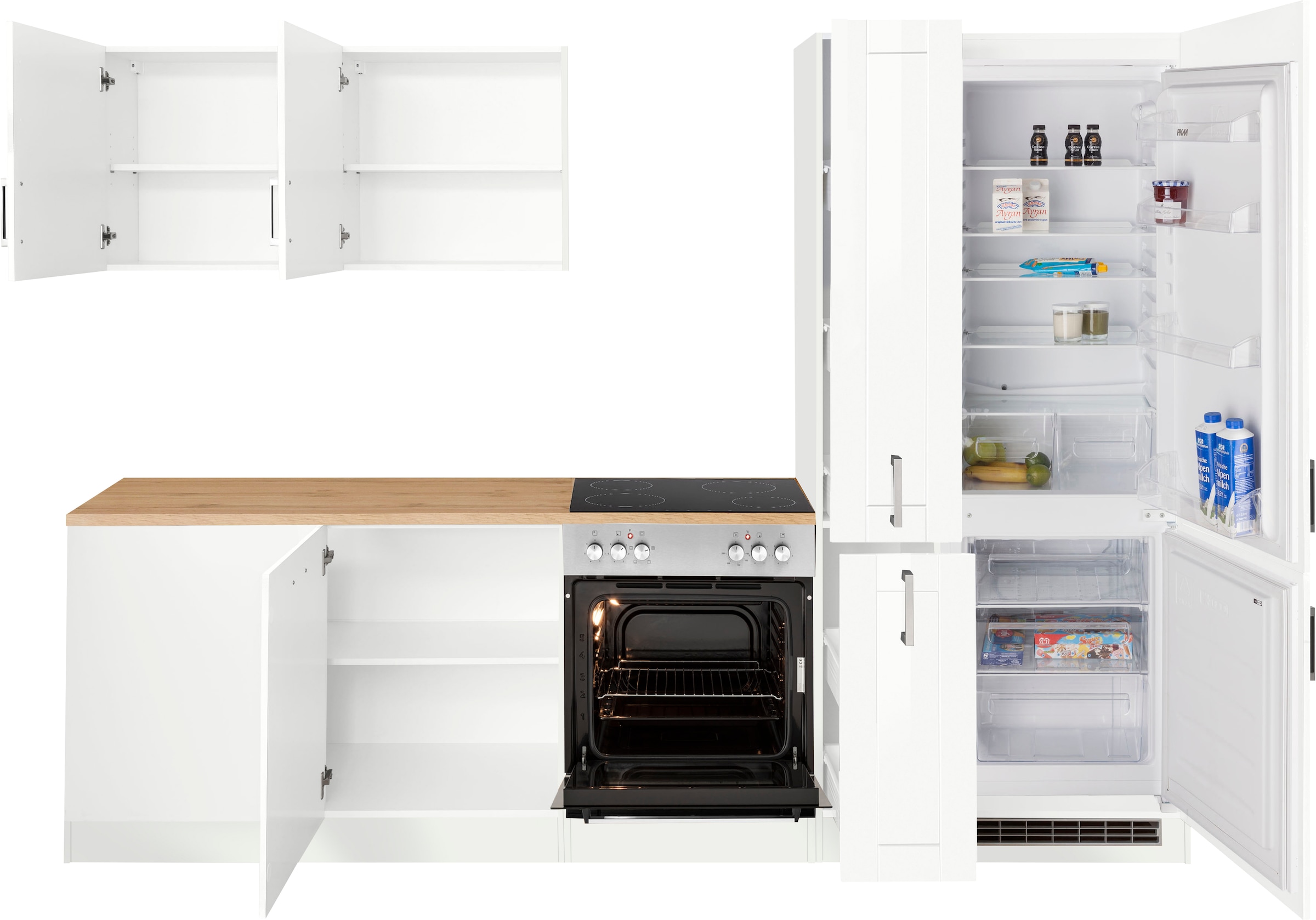 KOCHSTATION Winkelküche »KS-Tinnum« ohne E-Geräte, Stellbreite 240/270 cm
