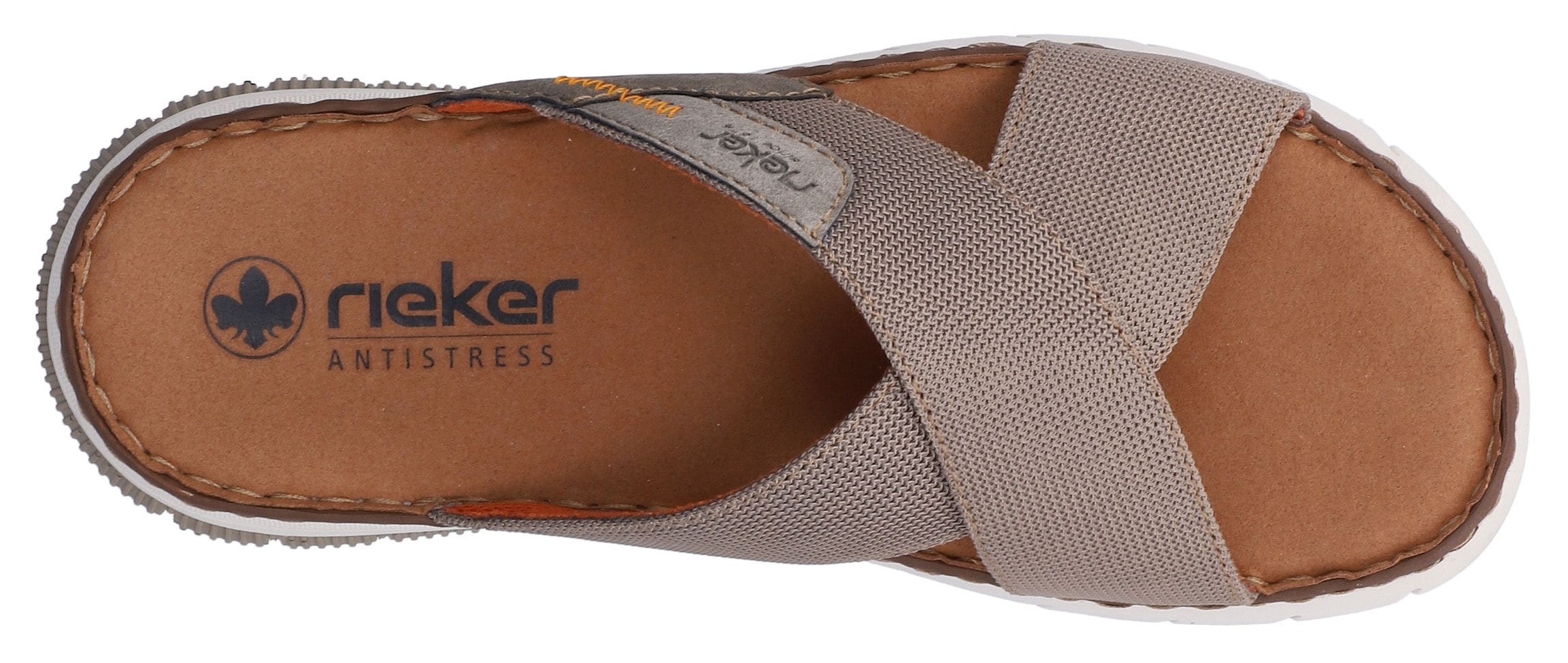 Rieker Pantolette  Chaussure d'été, chaussure de plage, chaussure de vacances avec bandage croisé