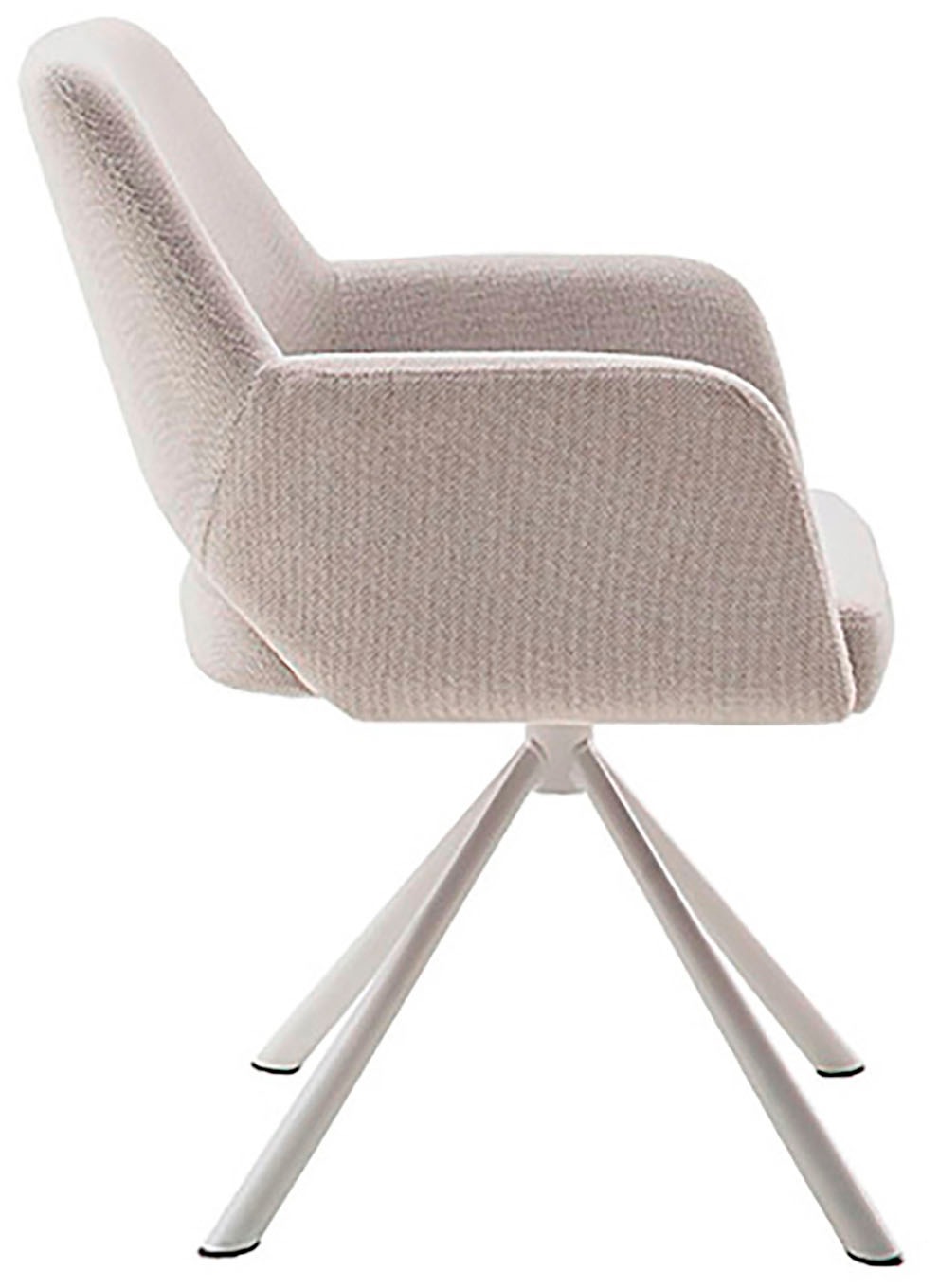 MCA furniture 4-Fussstuhl »BEVERLY« (Set) 2 Stk.Esszimmerstuhl,Chenilleoptik,360°drehbar,Sitzhöhe 49cm,belastbar 120kg