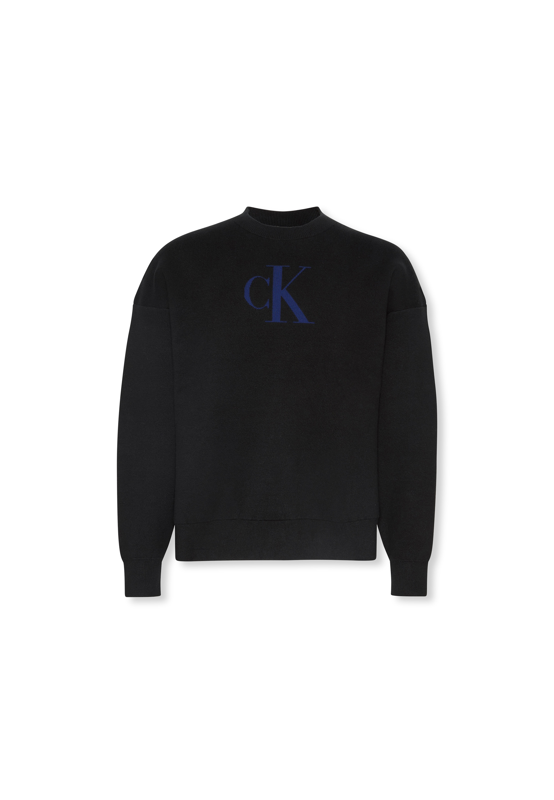 Calvin Klein Jeans Rundhalspullover »LS CTTN CASHMERE 3D LOGO CRWNK S« Mit Rundhalsausschnitt, regular fit