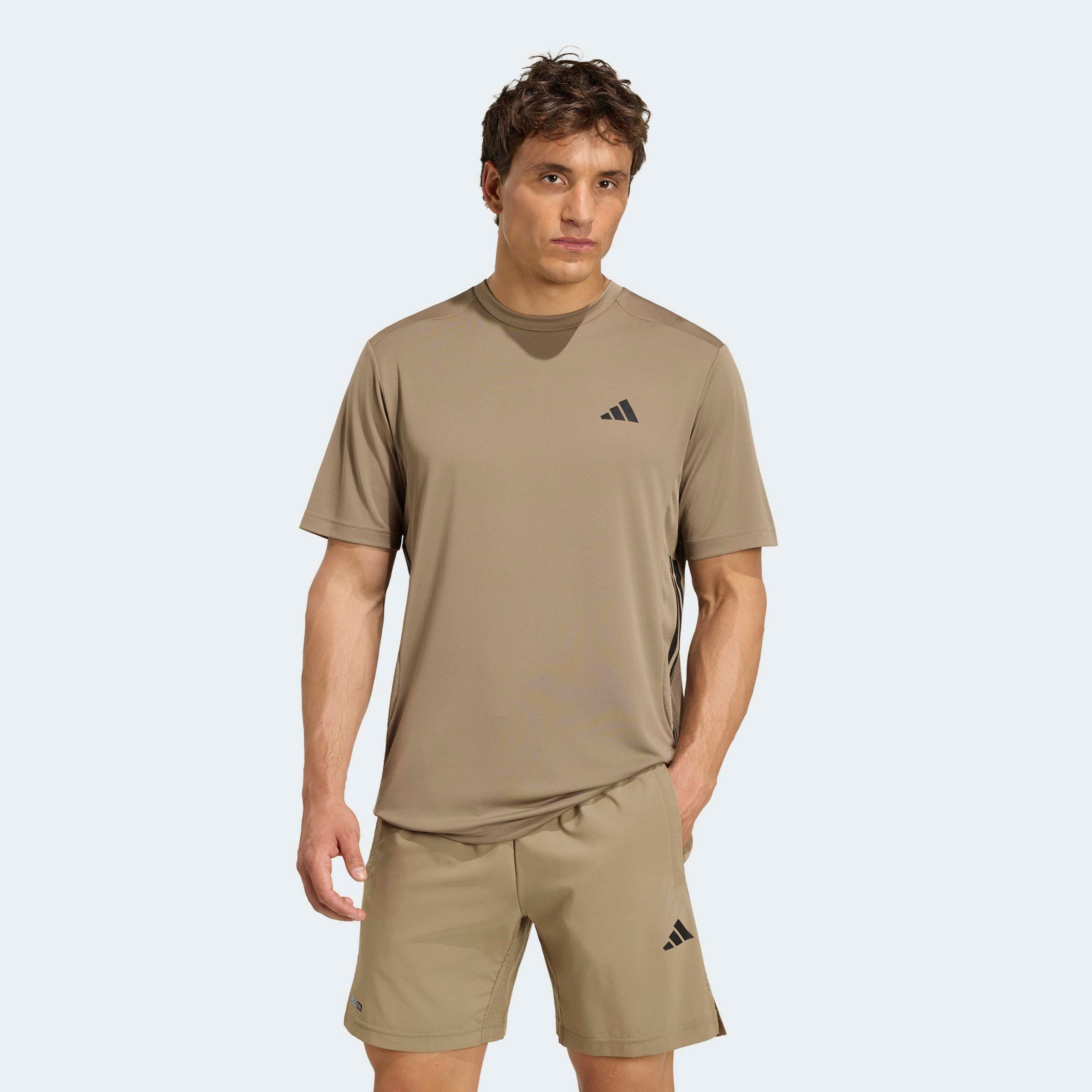 adidas Performance T-Shirt »TECH ESSENTIALS WORKOUT 3-STREIFEN«