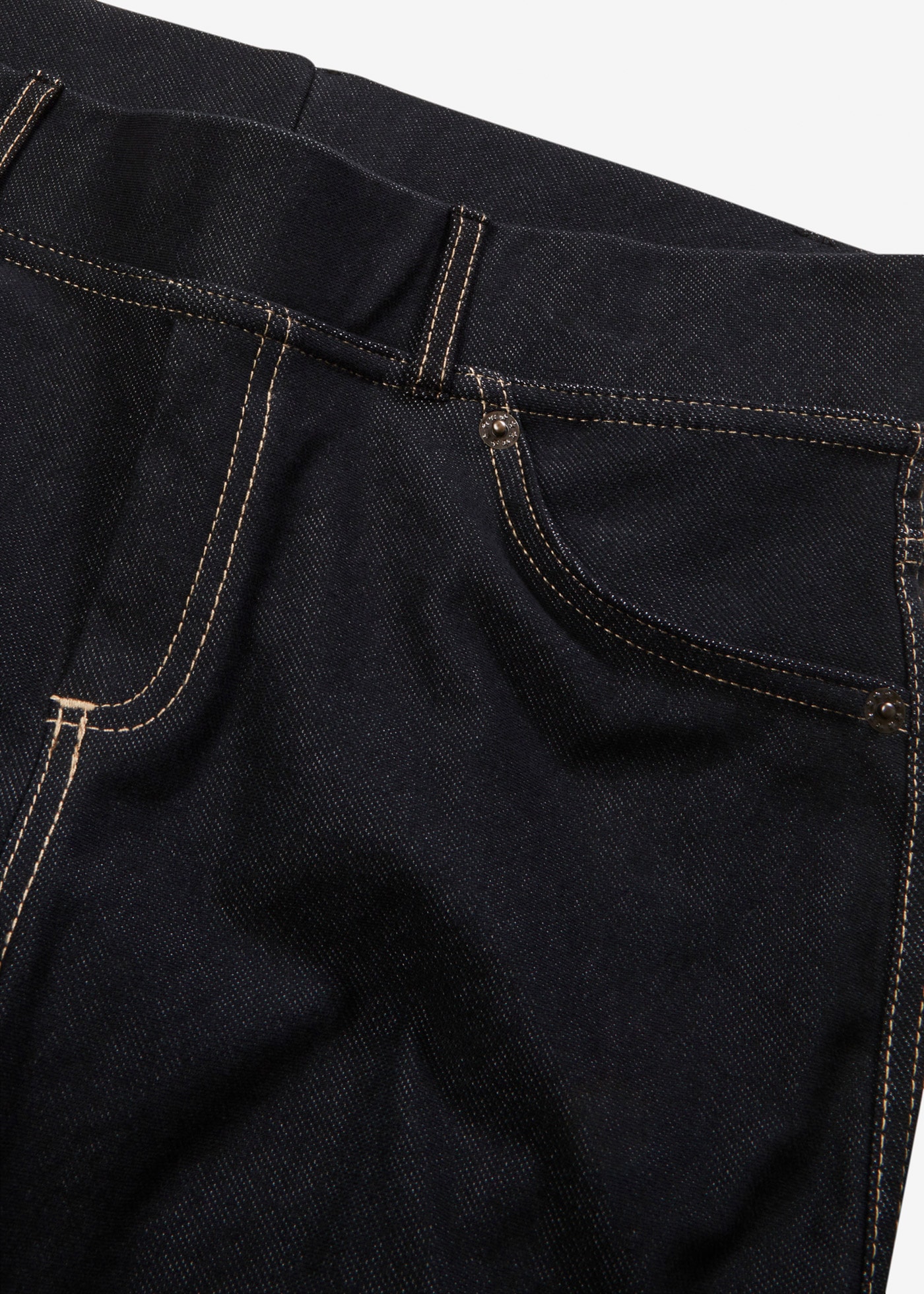 bonprix Leggings  Leggings in Jeansoptik aus Baumwoll-Mix, mit Taschen