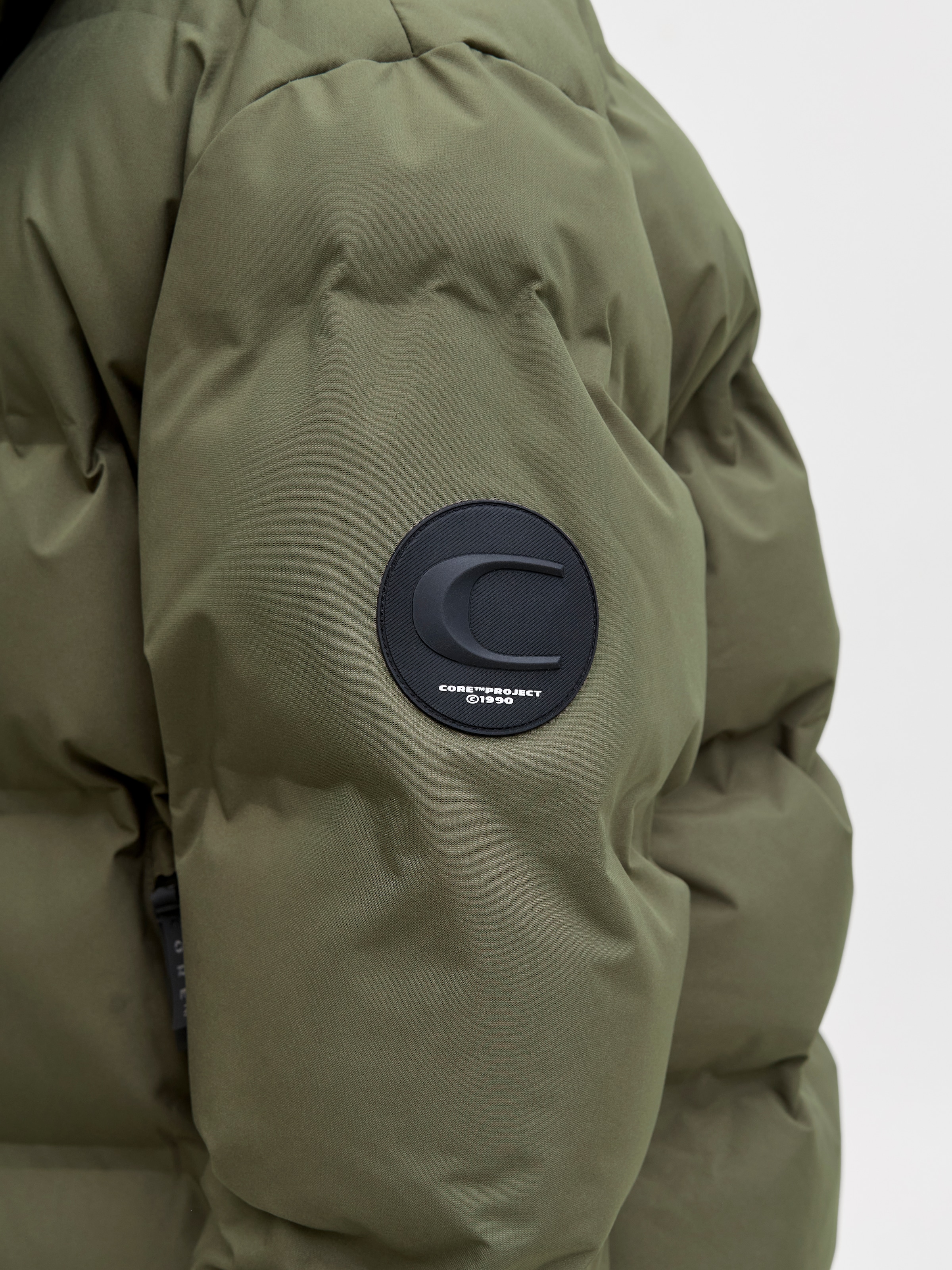 Jack & Jones Steppjacke »JCOFUSION LONG PUFFER JACKET« mit Kapuze in langer Form