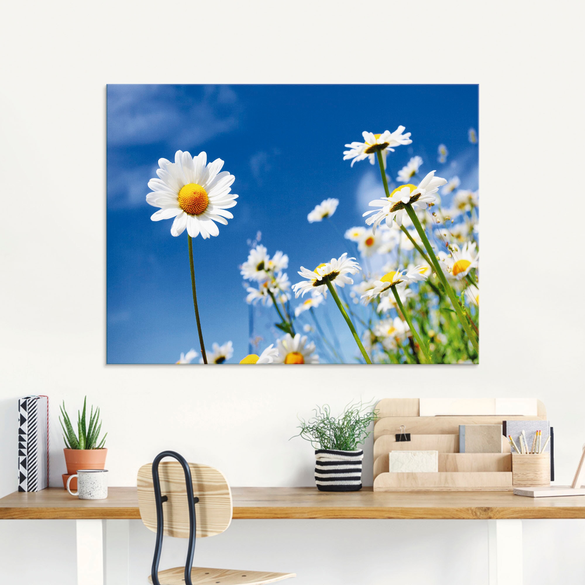 Artland Tableau en verre »Gänseblümchen« 1 cuis tlg. in verschiedenen Grössen