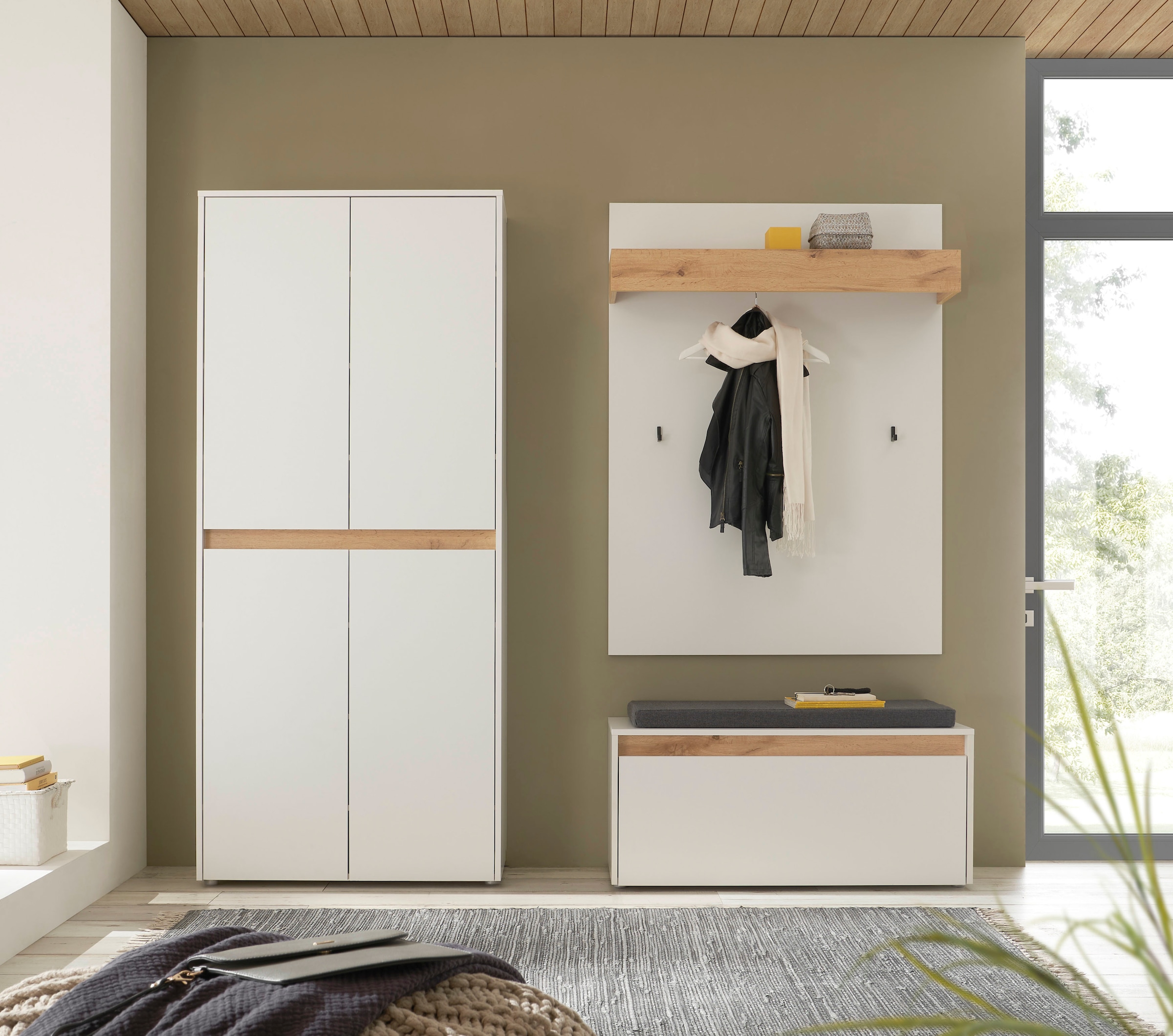 INOSIGN Ensemble de vestiaires »City/Giron, moderne Garderobe, viel Stauraum, ca. 40 Schuhe« Set, 3 cuis tlg.