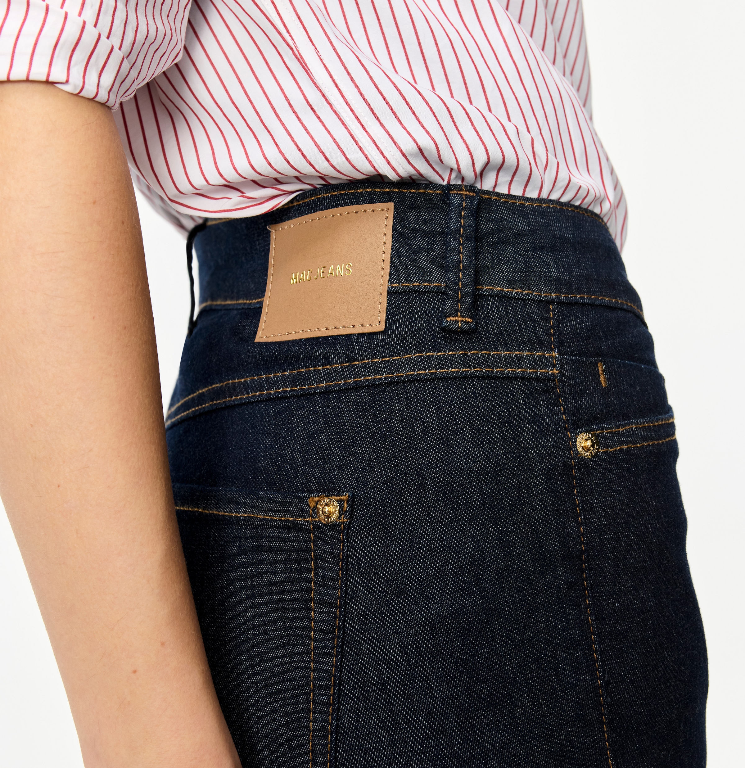 MAC Jeans 7/8 »Dream Summer« raccourci avec fente à l’ourlet