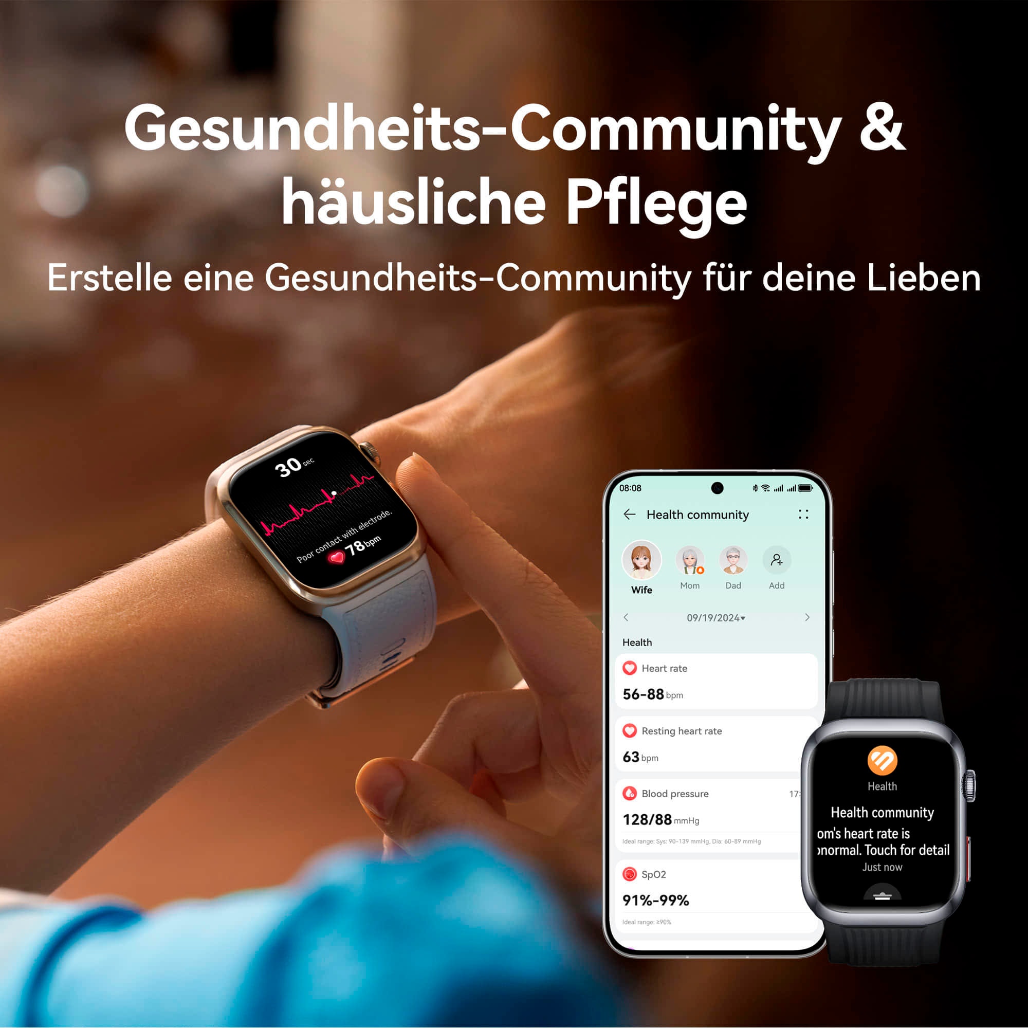 Huawei Smartwatch »Watch D2 Blutdruck«(/ 1,82 ″) Harmony OS