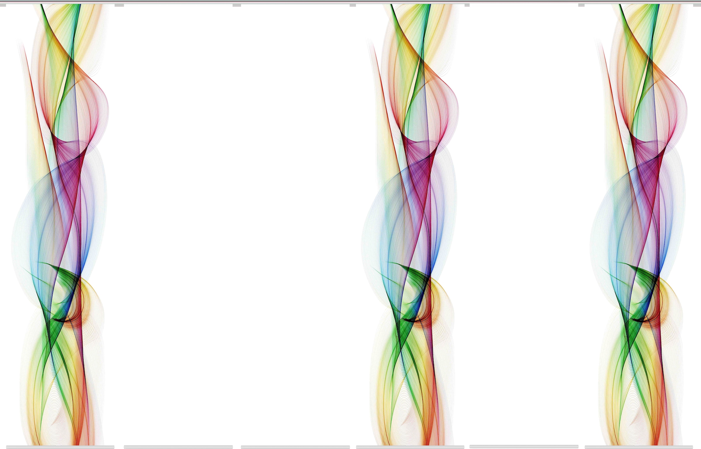 HOME WOHNIDEEN Rideau coulissant »BOLGE« Support de panneau 1 cuis tlg. DIGITALDRUCK