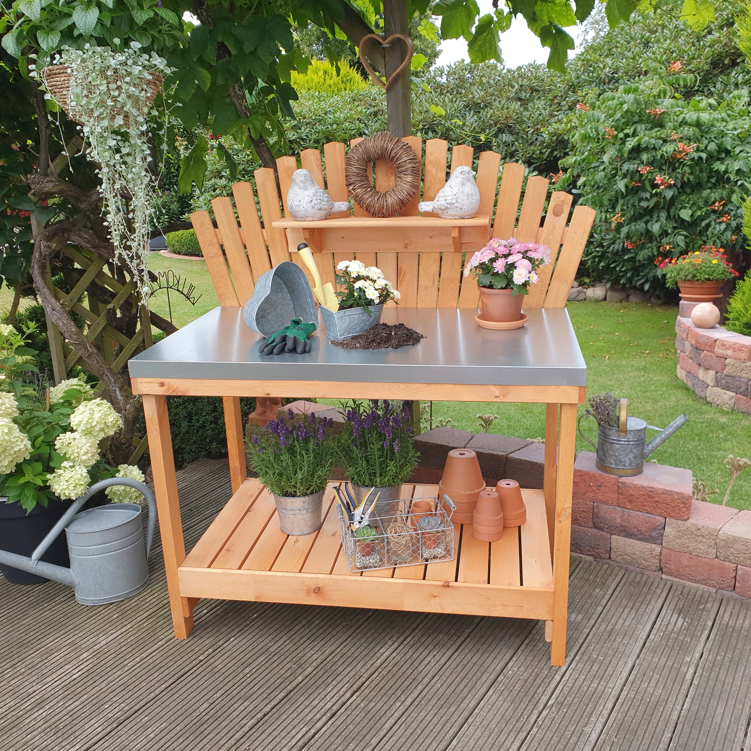 promadino Table de plantation »Helga« LxPxH : 116x69x139 cm