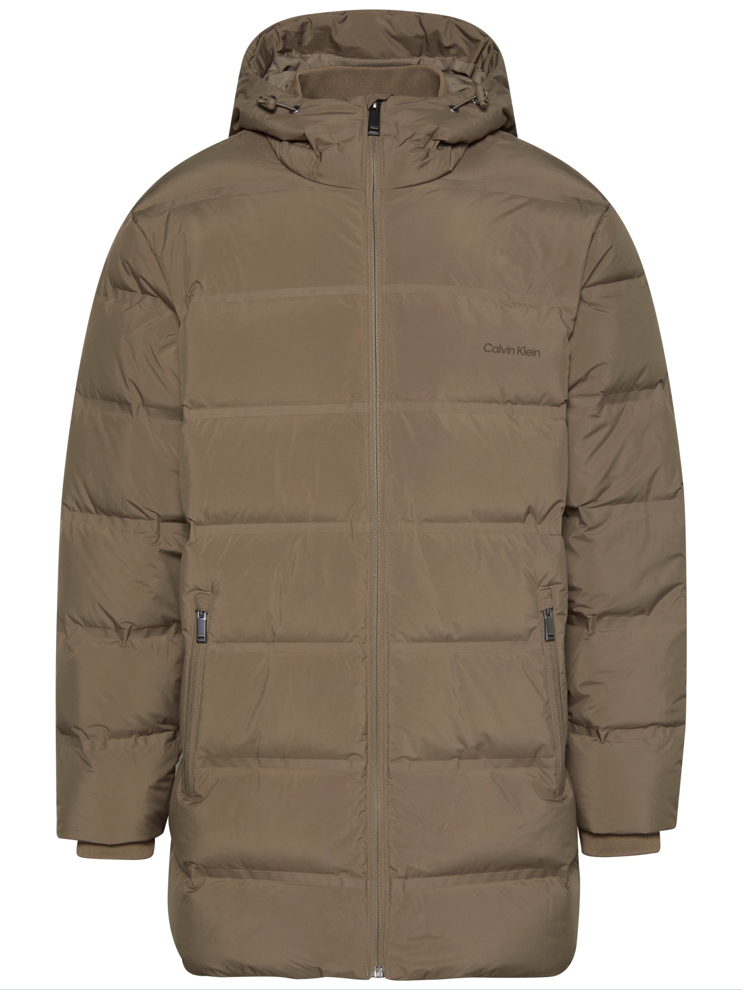 Calvin Klein Manteau matelassé »LS BONDED CHNNLD LONG HOODED PUF« Mit Rundhalsausschnitt, regular fit