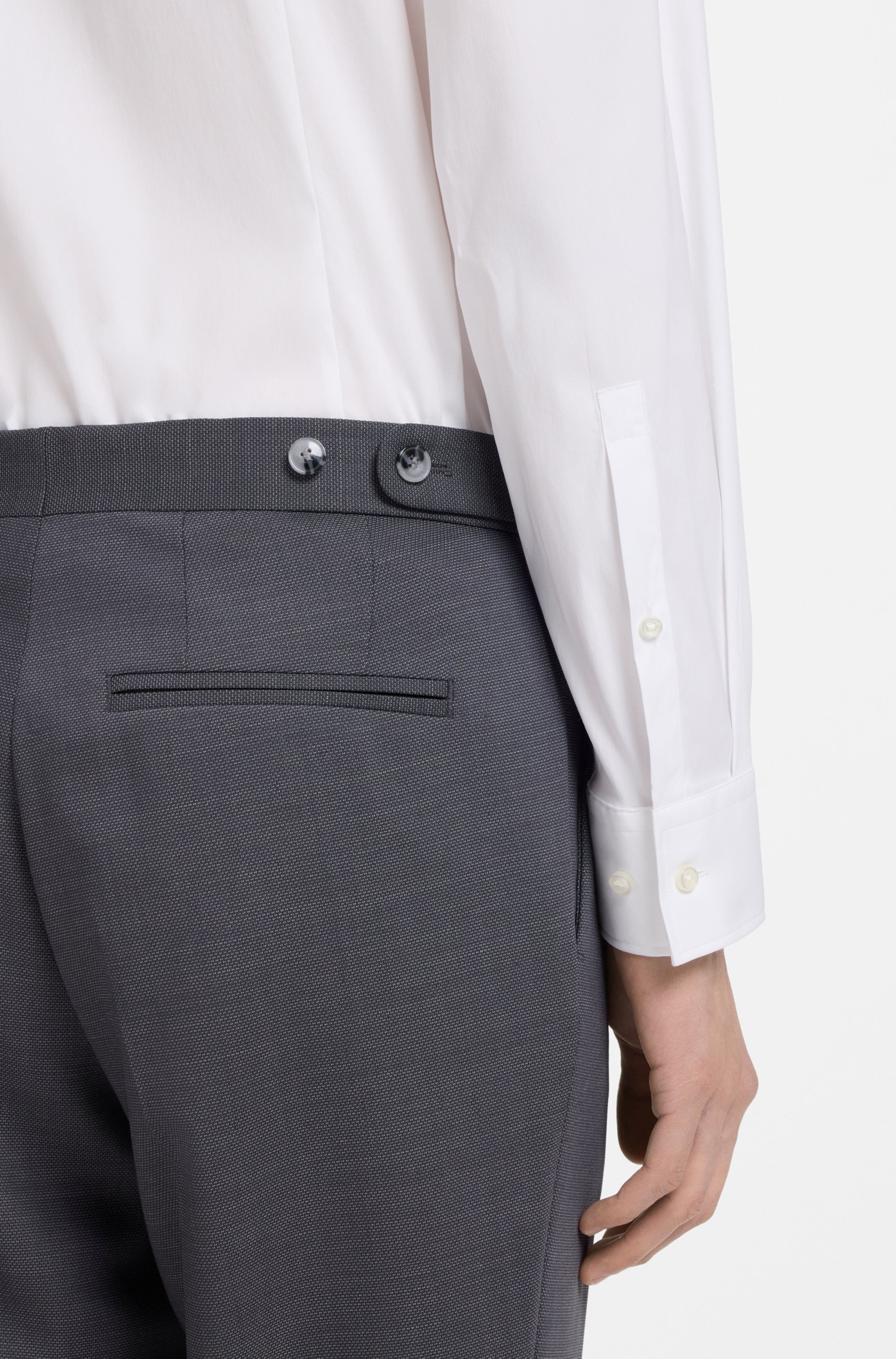 HUGO Businesshemd »Kenno« Kentkragen, Slim Fit, Baumwoll-Mix