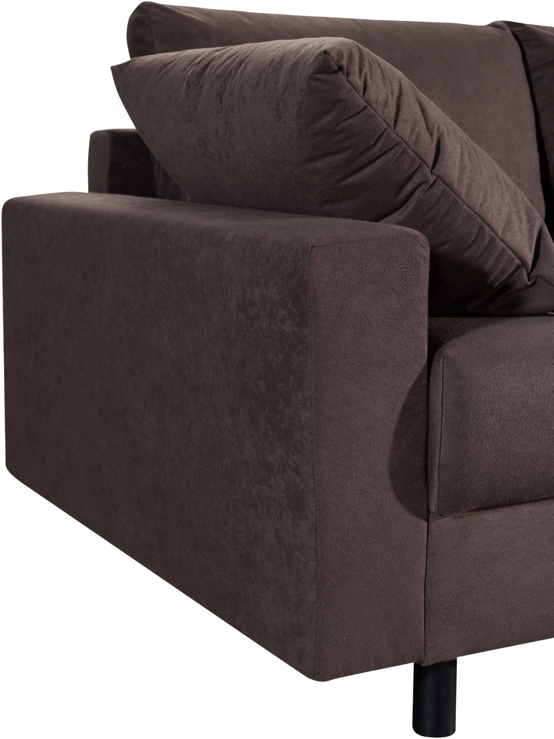 COLLECTION AB Ecksofa »Toni XL L-Form 274 cm Set inkl. Hocker« Set: Sofa & Hocker, 2 Zierkissen, Bonell-Federkern