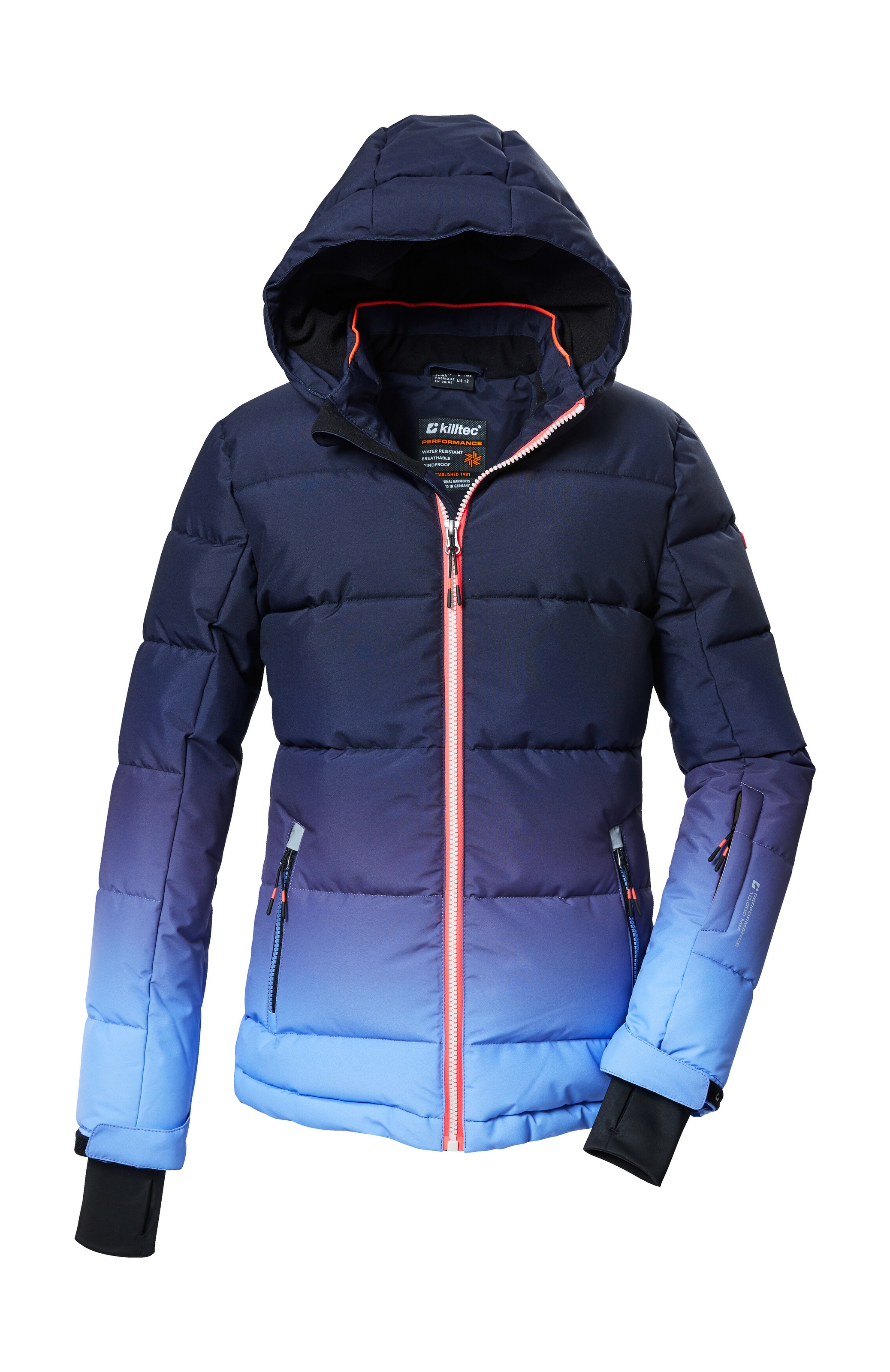 Killtec Veste de ski »KSW 330 GRLS SKI QLTD JCKT« Wasserabweisende Winterjacke, atmungsaktiv, verstellbare Kapuze