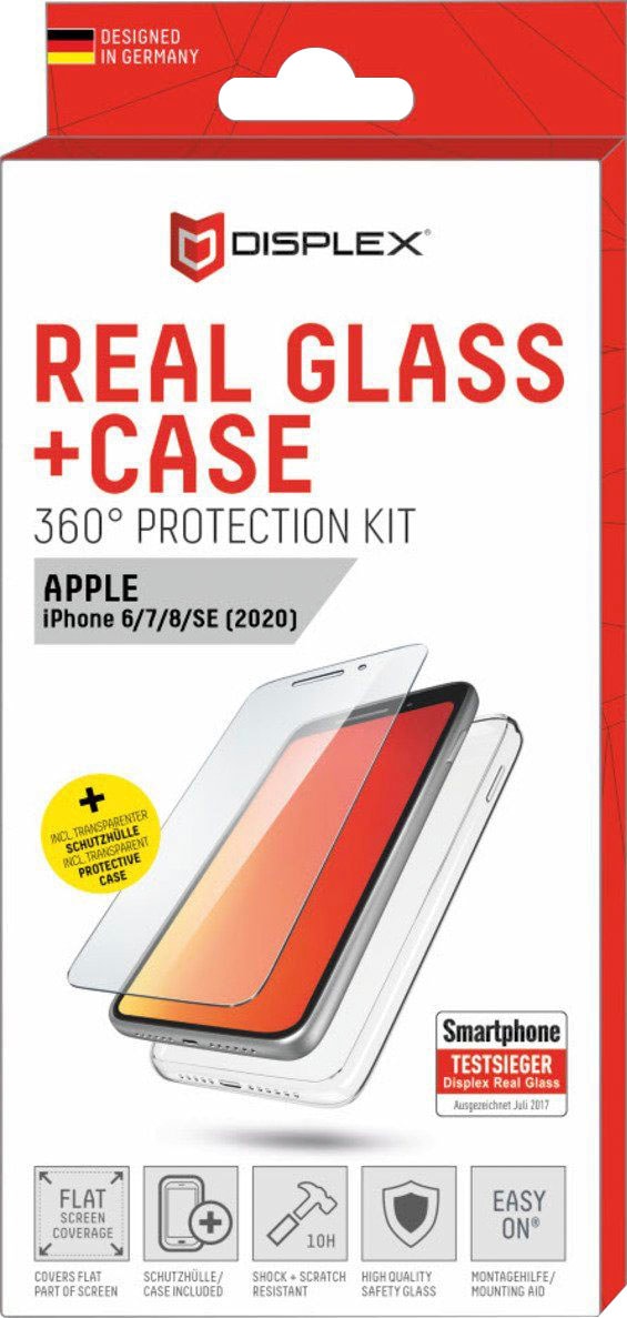Displex Verre de protection d'écran »DISPLEX Real Glass Panzerglas für Apple iPhone 7/8/SE(2020) (4,7")« für Apple iPhone 6;Apple iPhone 7;Apple iPhone 8;Apple iPhone SE 2020