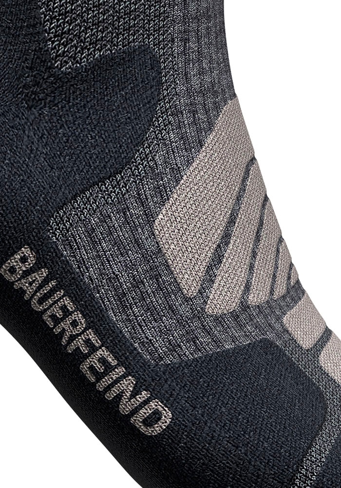 Bauerfeind Chaussettes de sport »Outdoor Merino Mid Cut Socks« avec une forte teneur en laine mérinos, respirant, chaud