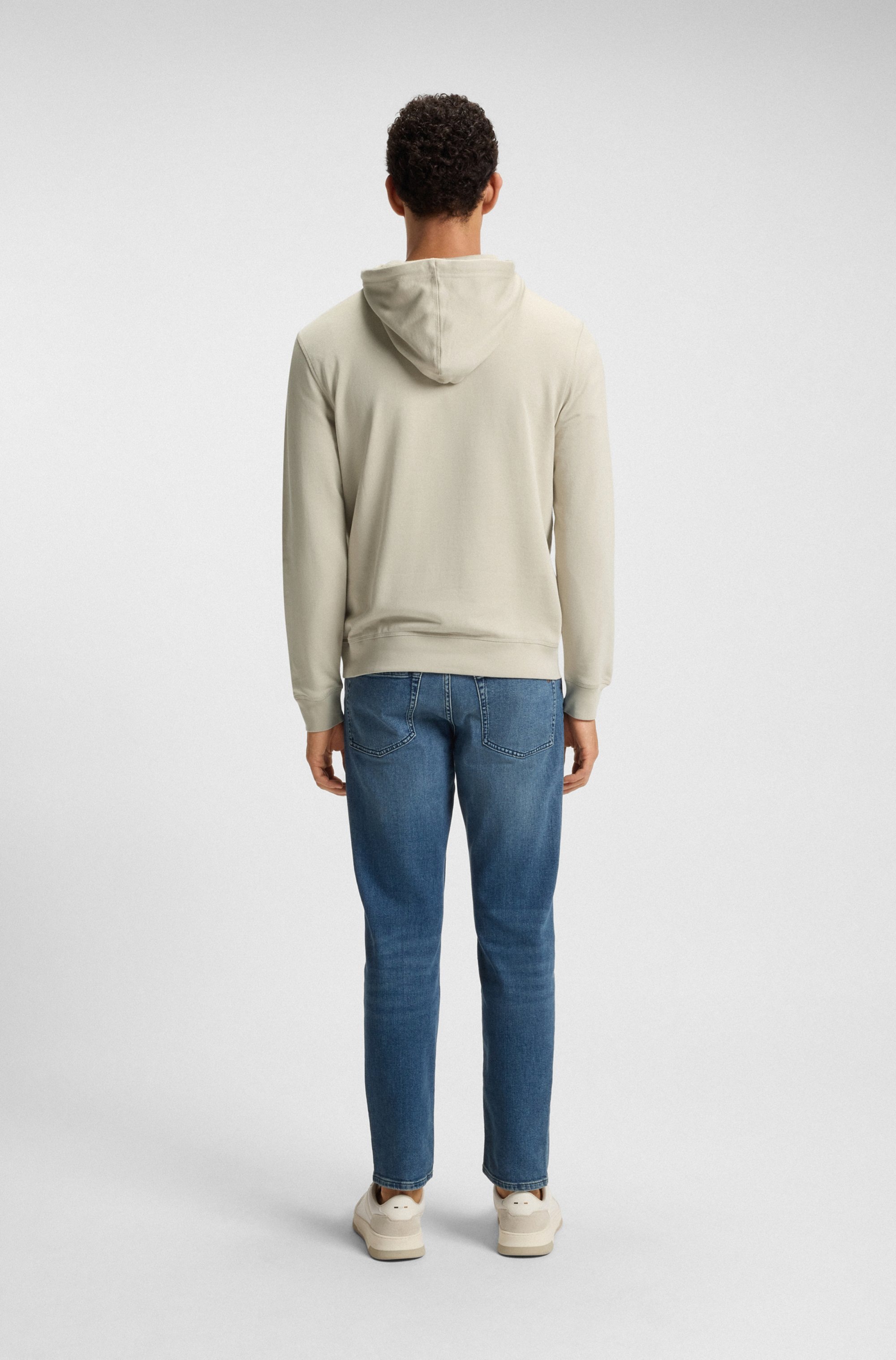 BOSS ORANGE Sweat à capuche »Wetalk«, mit gesticktem BOSS Markenlabel
