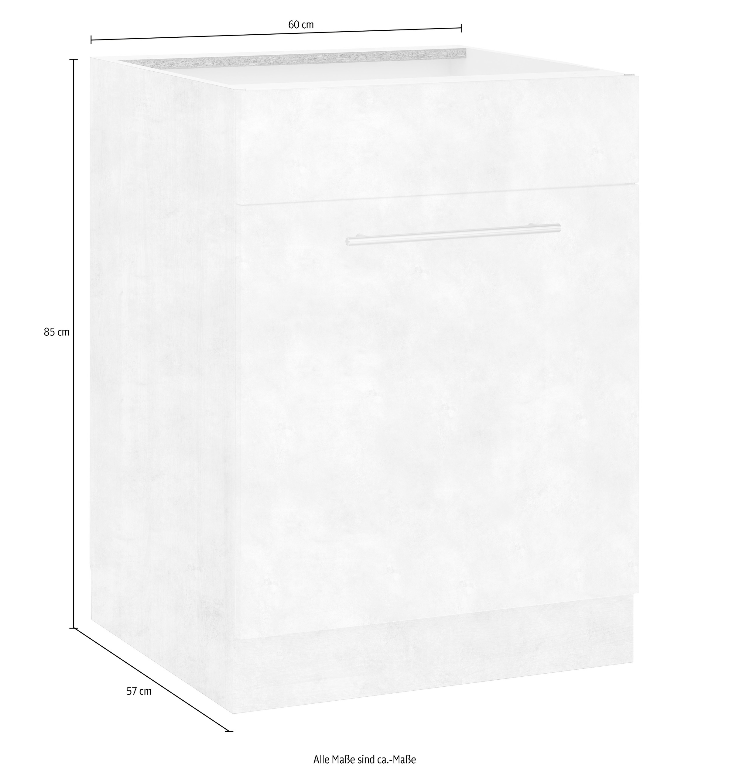 wiho Küchen Spülenschrank »Flexi2« Breite 60 cm