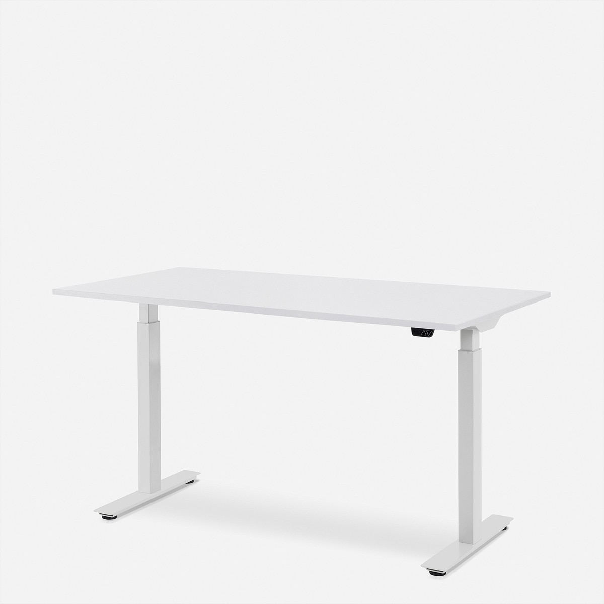   »WRK21 Schreibtisch Smart 160 x 80 cm, Höhenverstellbar, Weiss Uni / Weiss« ()