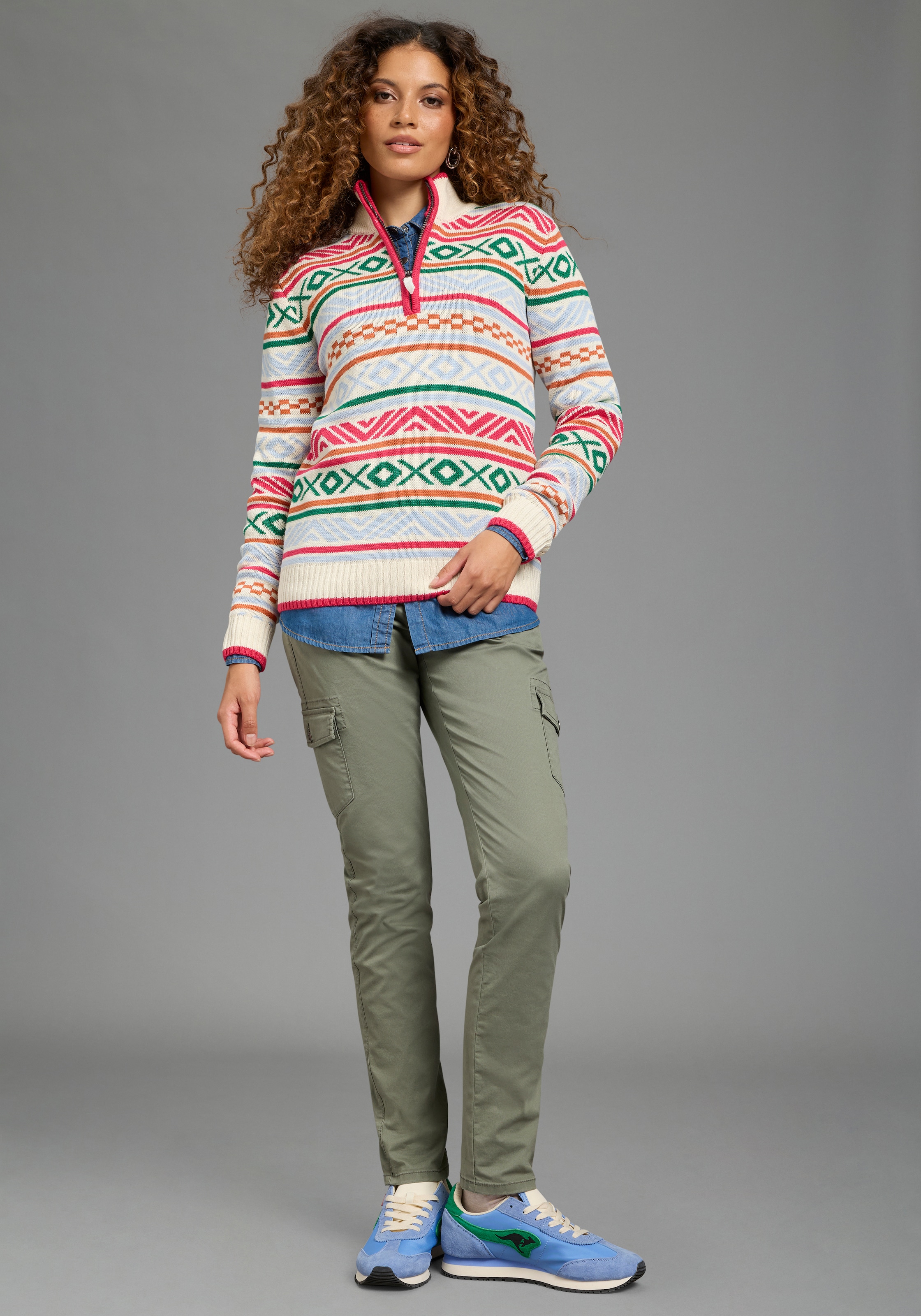 KangaROOS Troyer avec motif jacquard