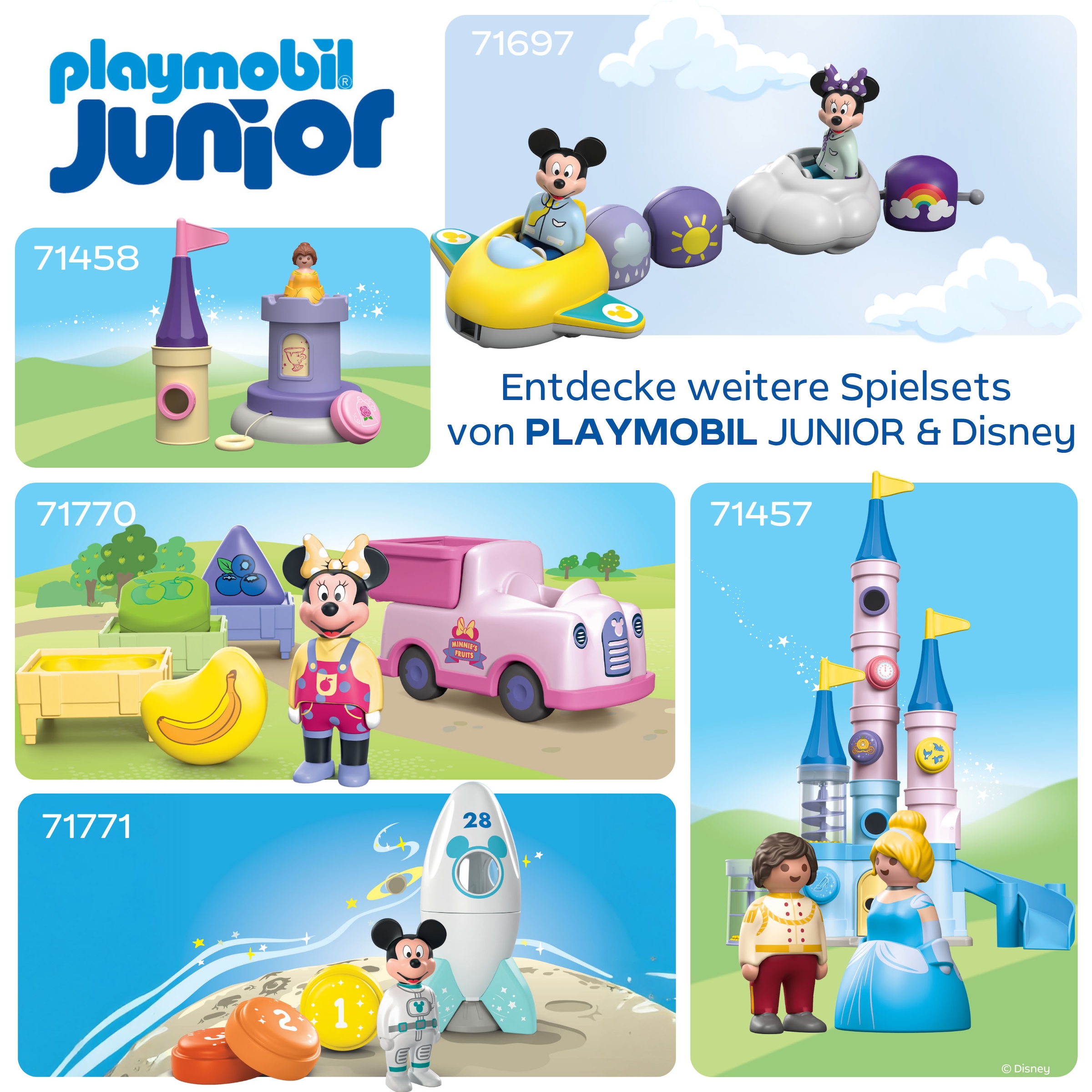 Playmobil® Jeu de construction »Micky Maus' Raketen- & Weltraum-Abenteuer (71771), JUNIOR & Disney« Made in Europe