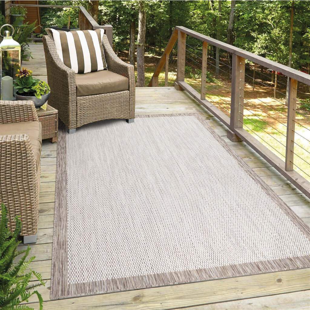 Carpet City Outdoorteppich »Outdoor 470« rechteckig 5 mm Höhe Läufer, UV-beständig, Flachgewebe, auch quadratisch, In- und Outdoor