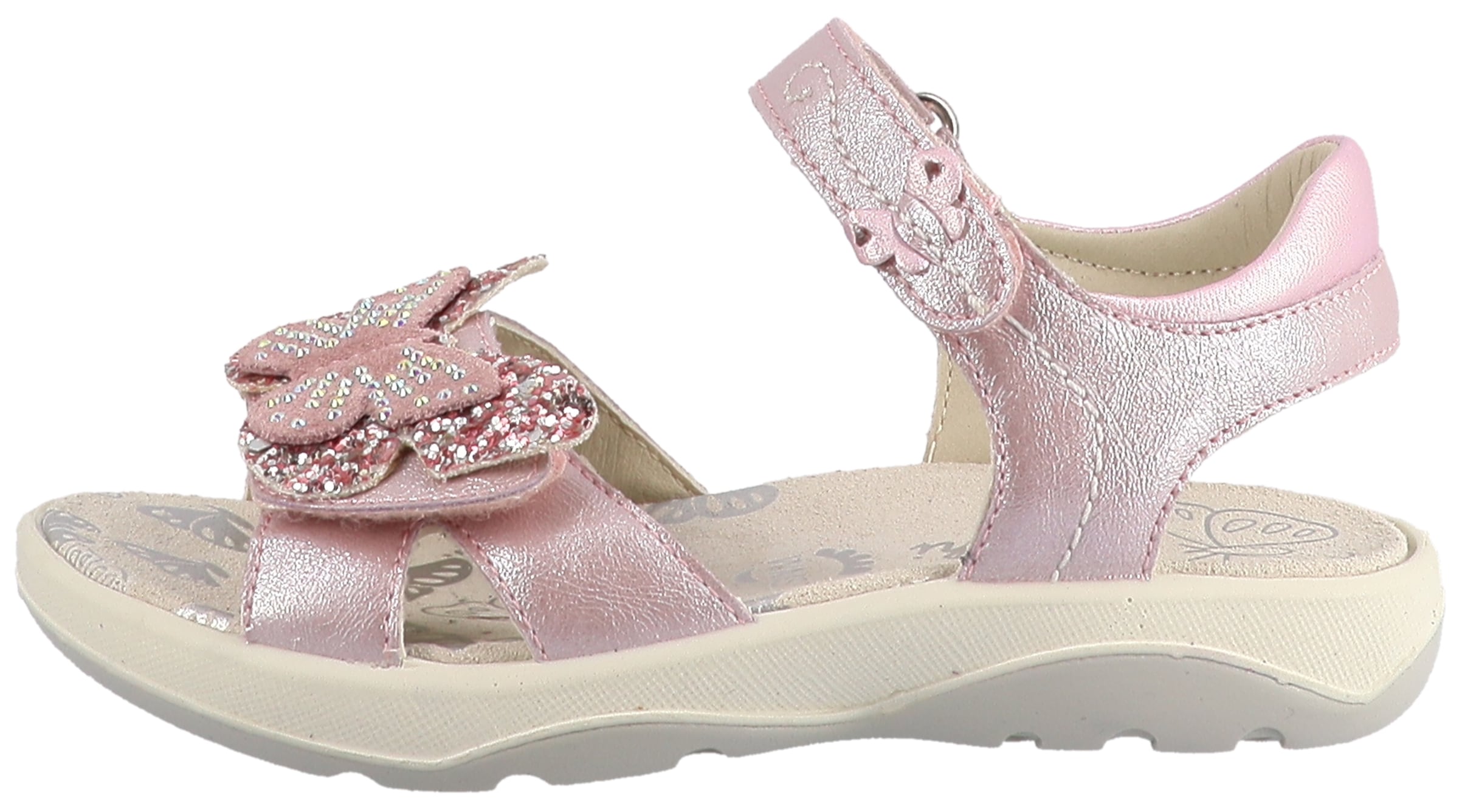 Lurchi Sandale »Farfalla«  , Klettschuh mit Strasssteinen, Grössenschablone zum Download