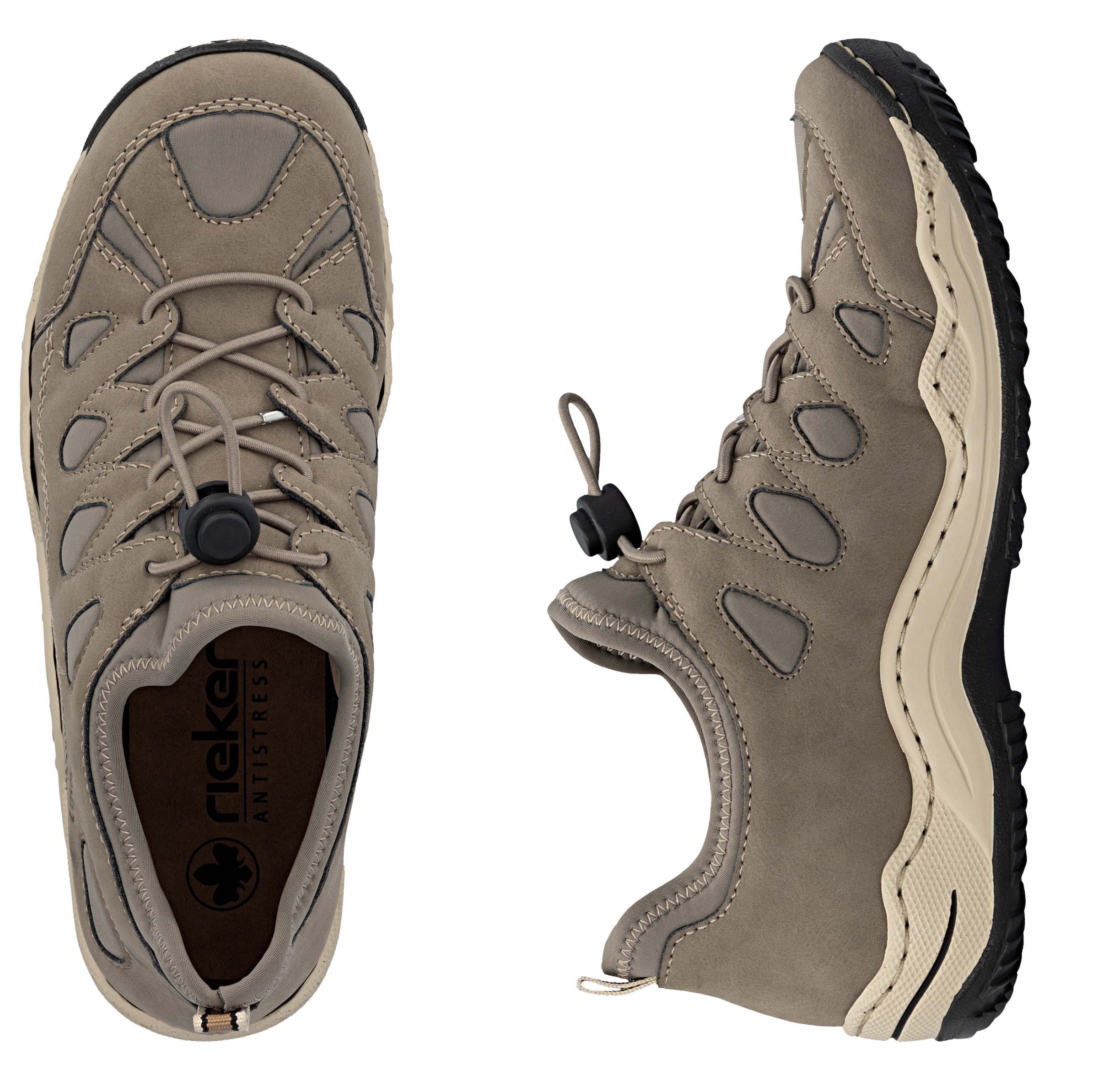 Rieker Baskets slip-on  chaussure de trekking, chaussure de loisirs, mocassin avec semelle intérieure amovible