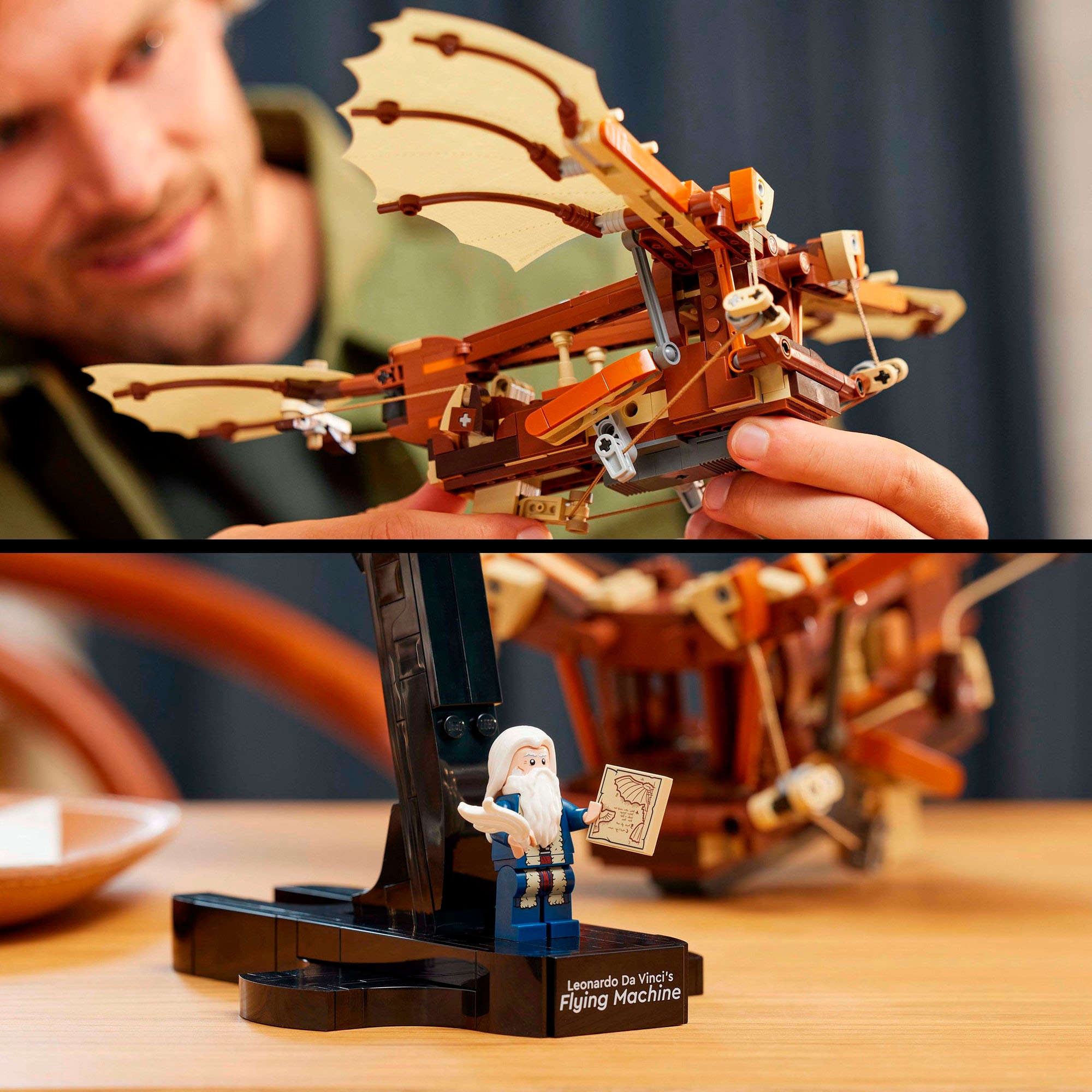 LEGO® Pions de construction »Leonardo da Vincis Fluggerät (10363), LEGO Icons« Made in Europe