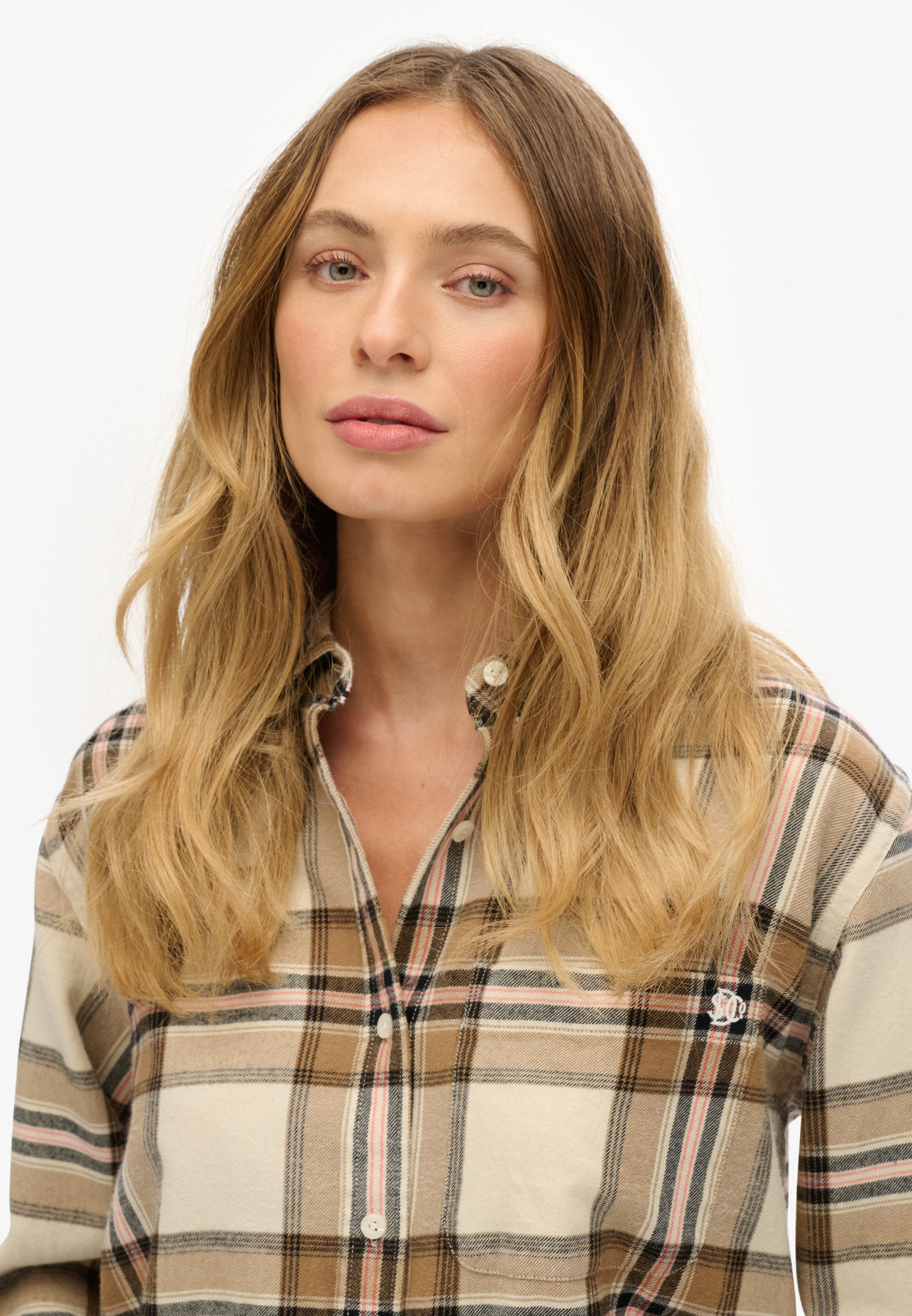 Superdry Blouse à carreaux »CHECK FLANNEL BOYFRIEND SHIRT«