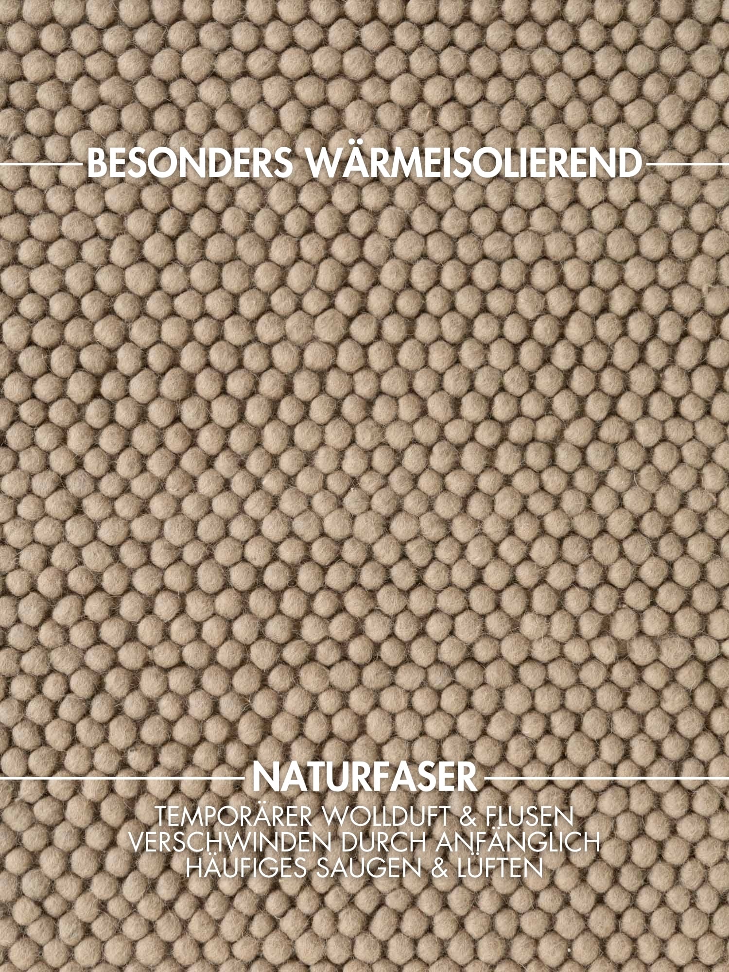 Ted Baker Tapis en laine »Diana« Rectangulaire 16 mm Höhe Laine, naturel, fait main, salon, salle à manger, chambre, scandinave