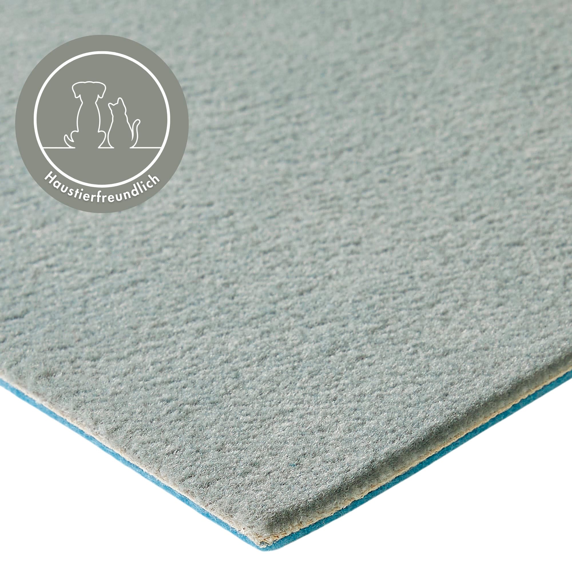 Andiamo Teppichboden »Kira, Velours, Made in Belgium« rechteckig 8 mm Höhe Uni Farben, Breite 400 cm, strapazierfähig, pflegeleicht, Wohnzimmer