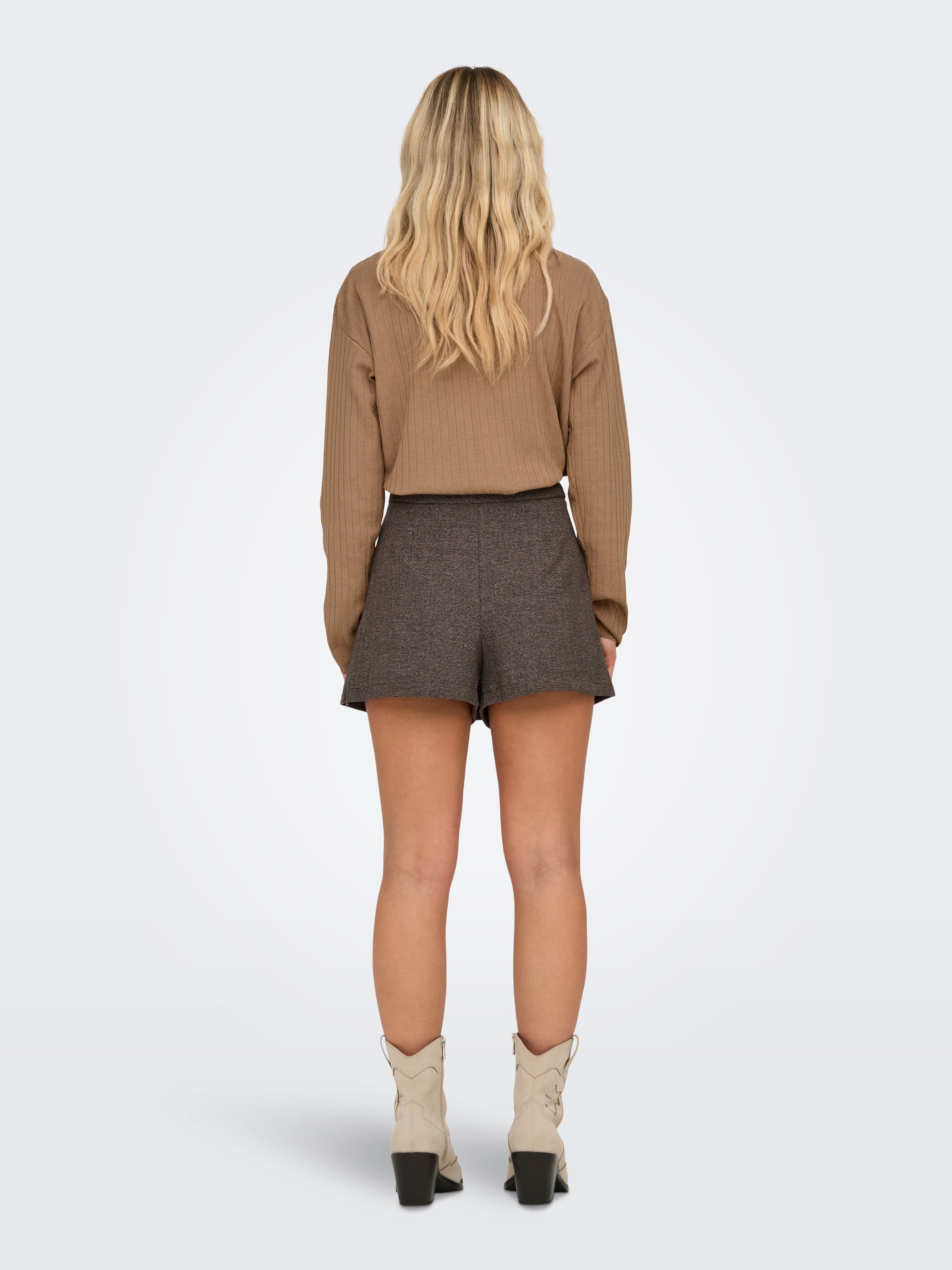 ONLY Jupe-culotte »ONLELLY-DELL HW PLEAT SKORT TLR NOOS« mélange de matériaux