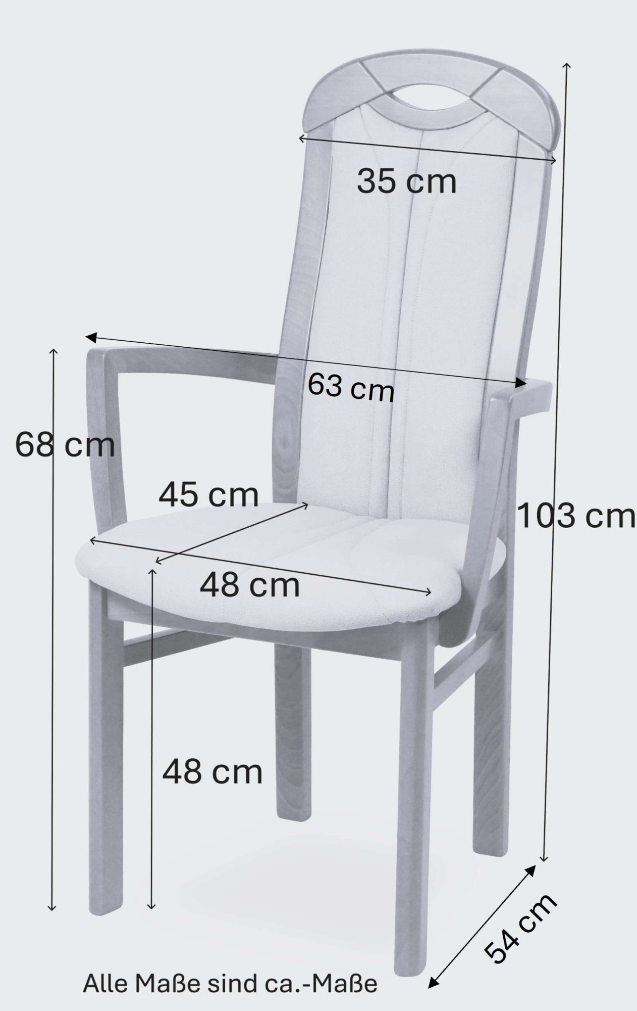 Home affaire Armlehnstuhl »ALEX, Stuhl,Armlehnstuhl« () Stuhl, Armlehnstuhl, Ausführung mit und ohne wasserabweisender Stoff
