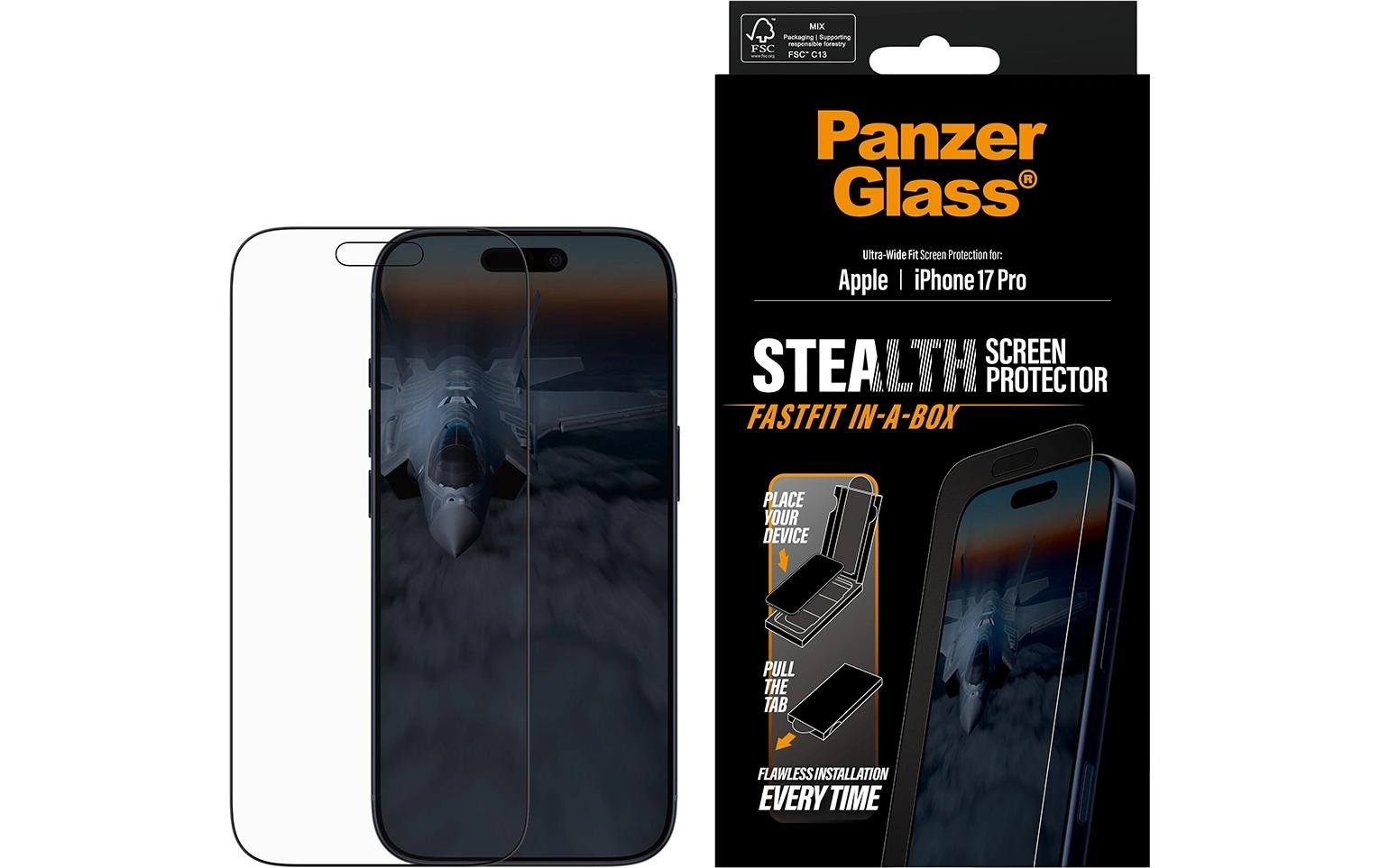 PanzerGlass Film de protection d'écran »Stealth Ultra Wide Fit iPhone 17 Pro« für iPhone 17 Pro