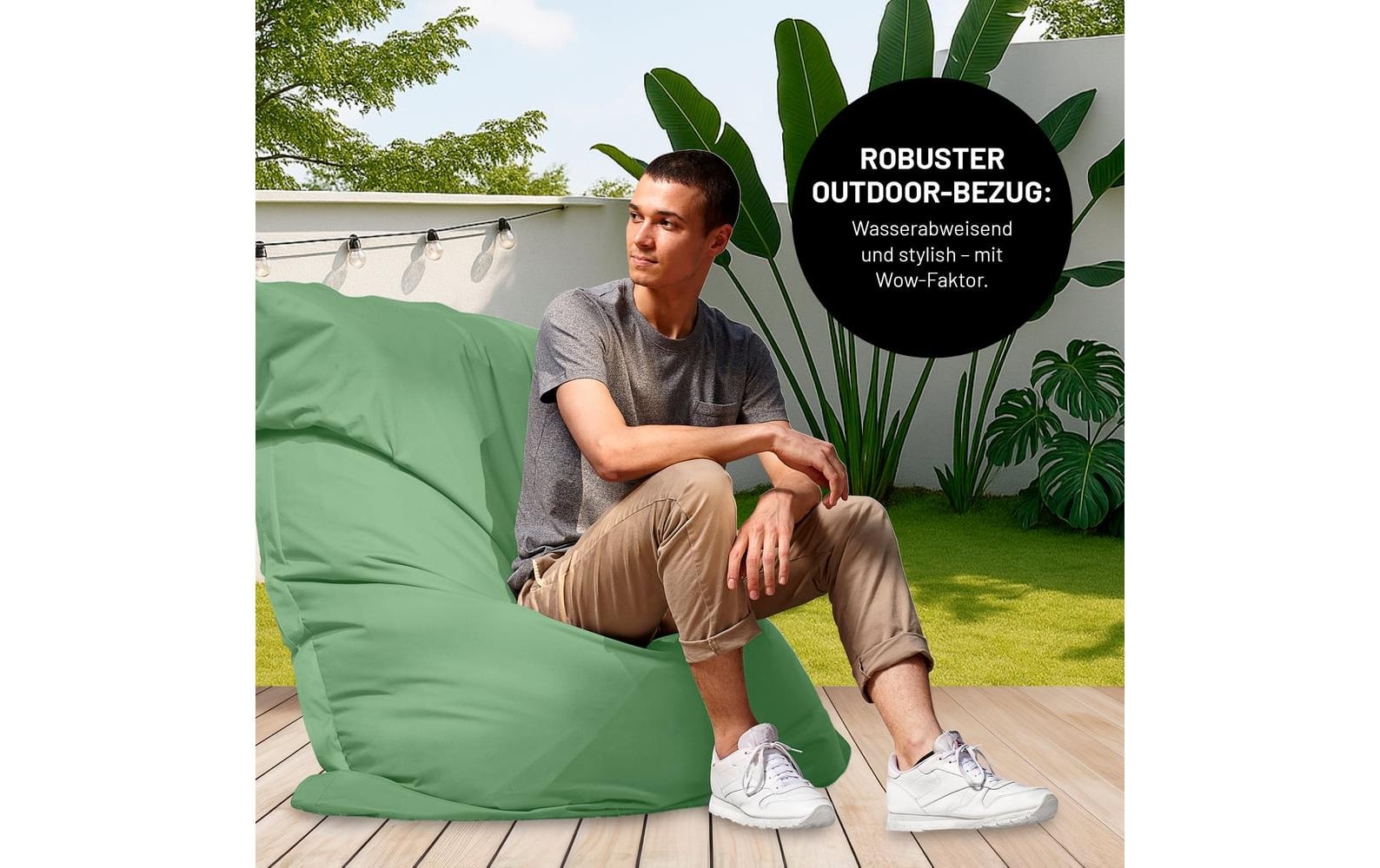 Lumaland Pouf »+ Cordhülle 380 l« 3 cuis tlg. Sitzsack für innen und aussen