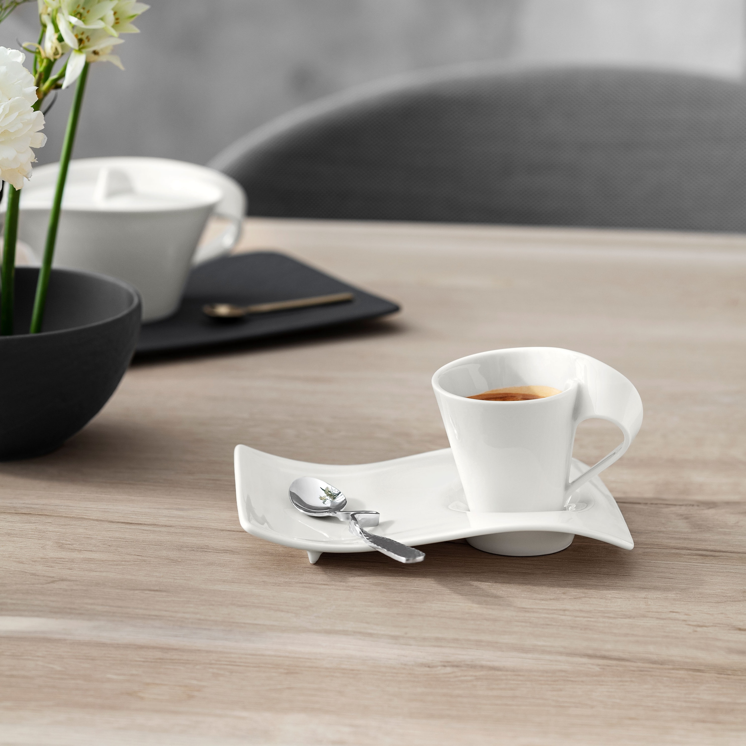 Villeroy & Boch Espressotasse »NewWave Caffè NWC Espressoset« Wellendesign