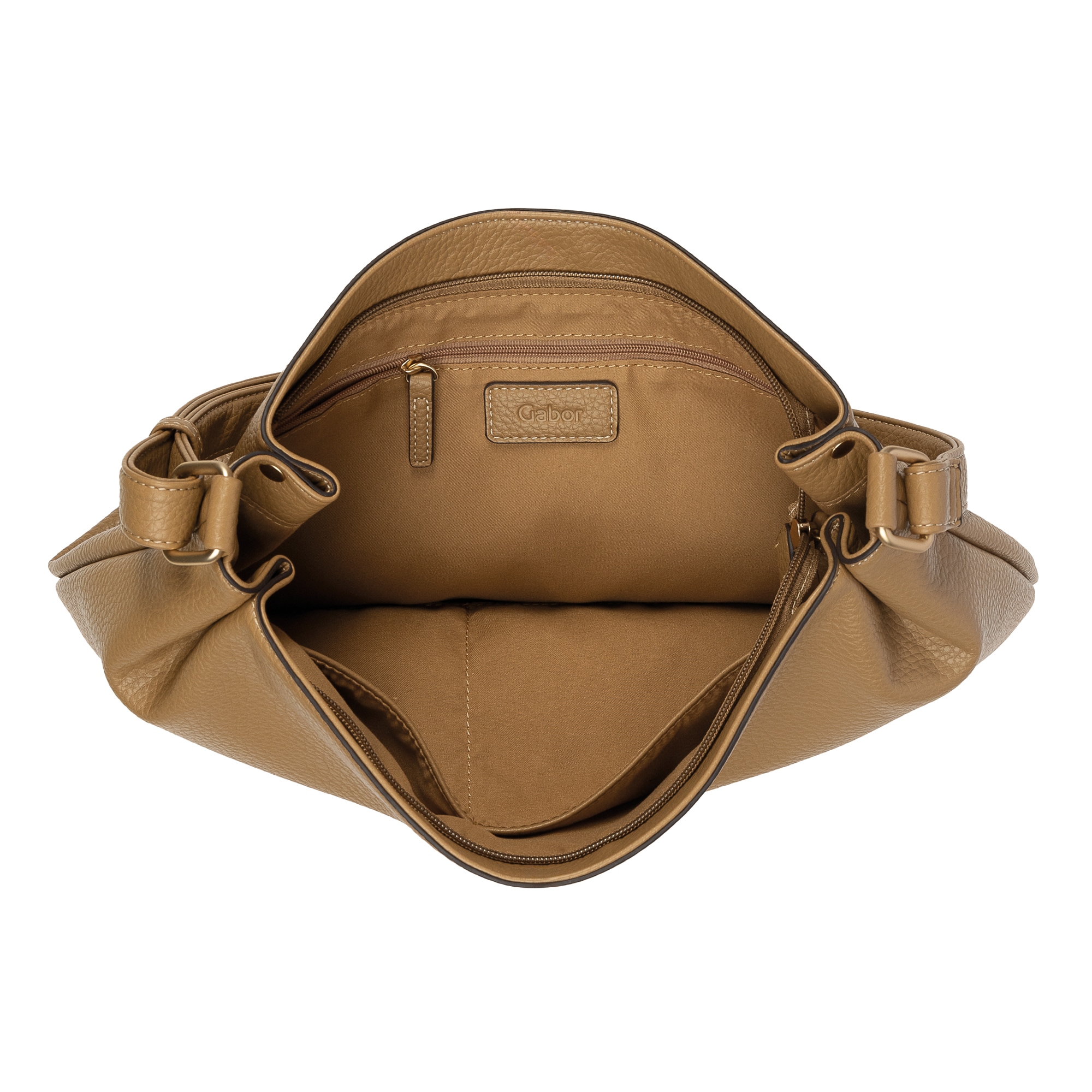 Gabor Hobo »Telia« dezente Falten, eleganter Reissverschlusszipper mit goldenem Zierkubus