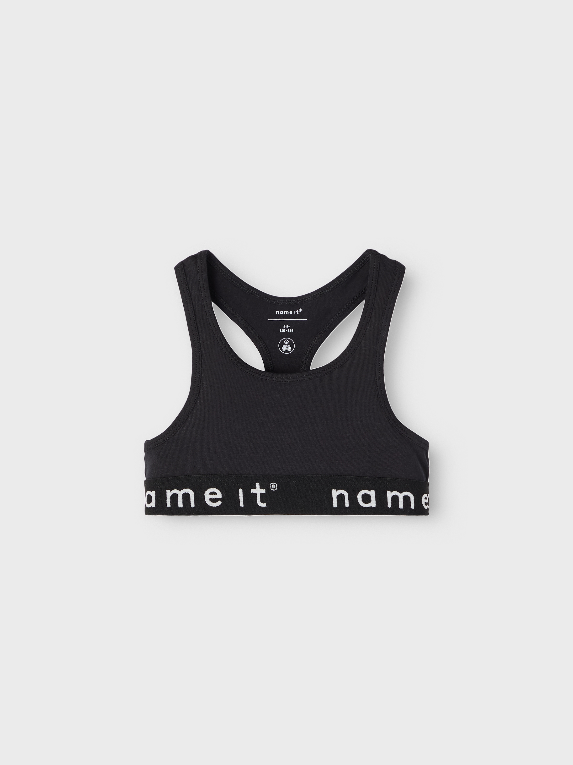 Name It Bustier »NKFSHORT TOP 2P NOOS« Paquet, 2 unis, décontracté, près du corps, coton