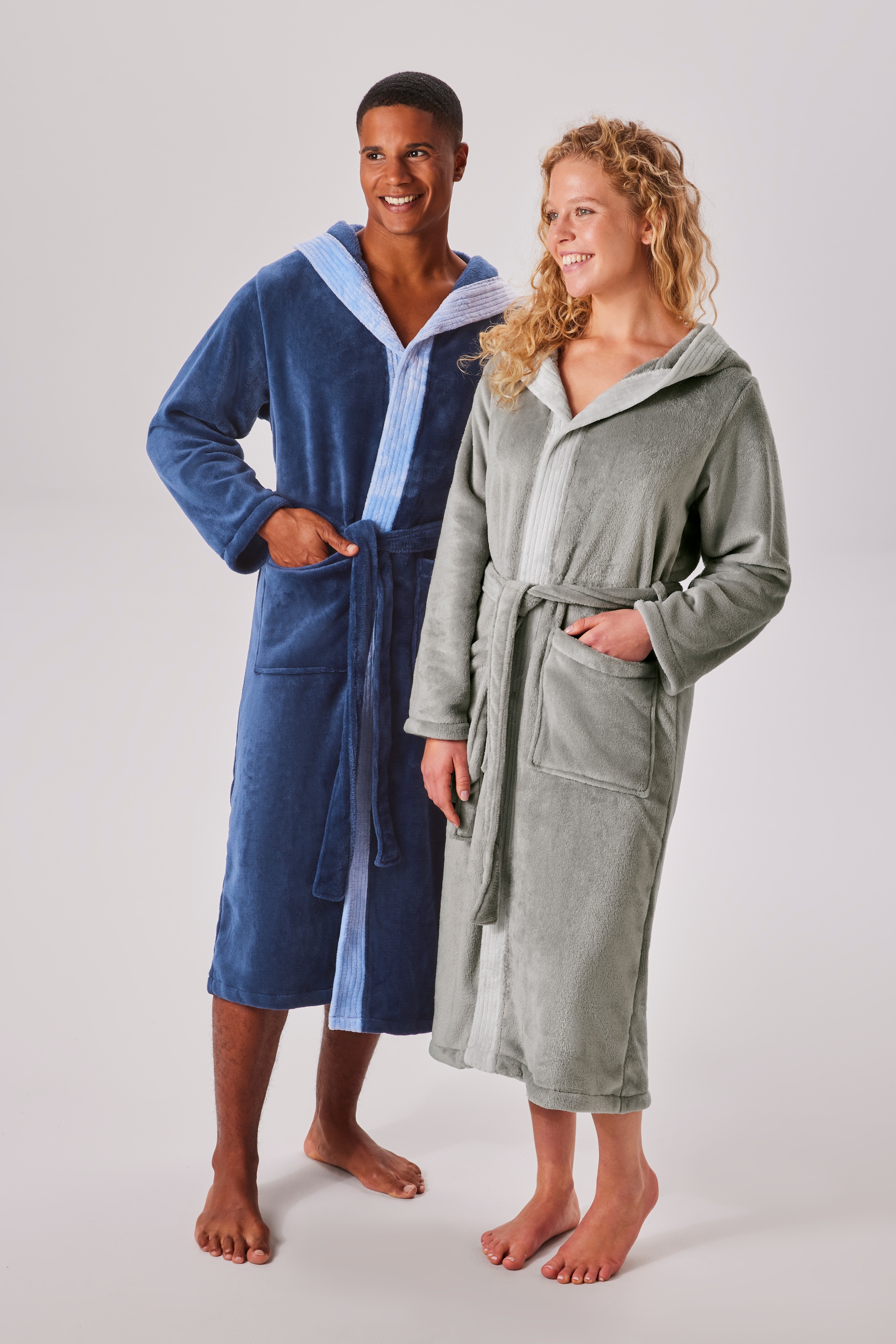 GOODproduct Peignoir de bain unisexe »Miia, ideal für Sauna, Spa & im Urlaub« 1 cuis weich und kuschelig, plüsch, für Damen und Herren, S-XL