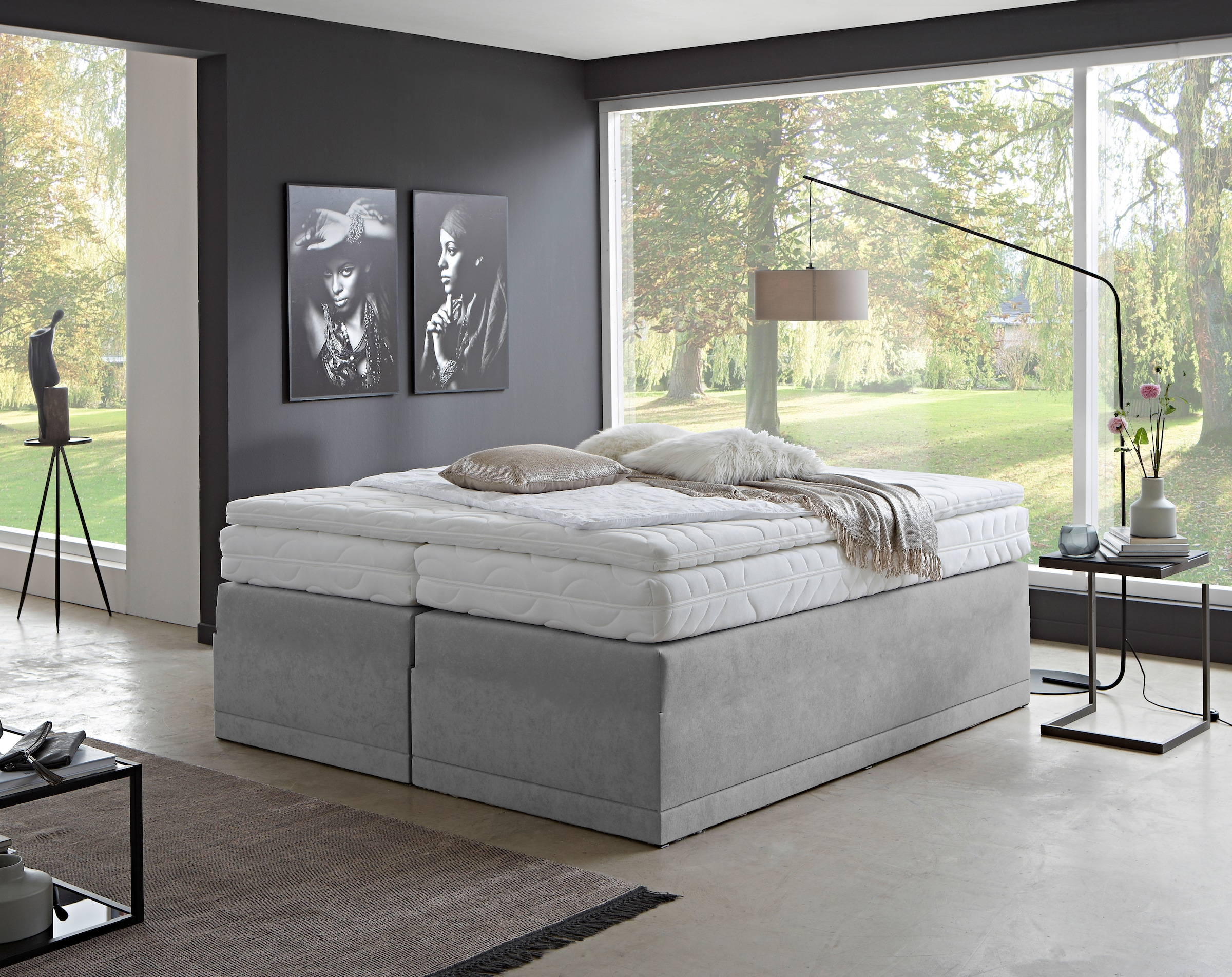 Westfalia Schlafkomfort Boxspringbett »Ibiza in den Breiten 160x200, 180x200cm & 200x200cm«
