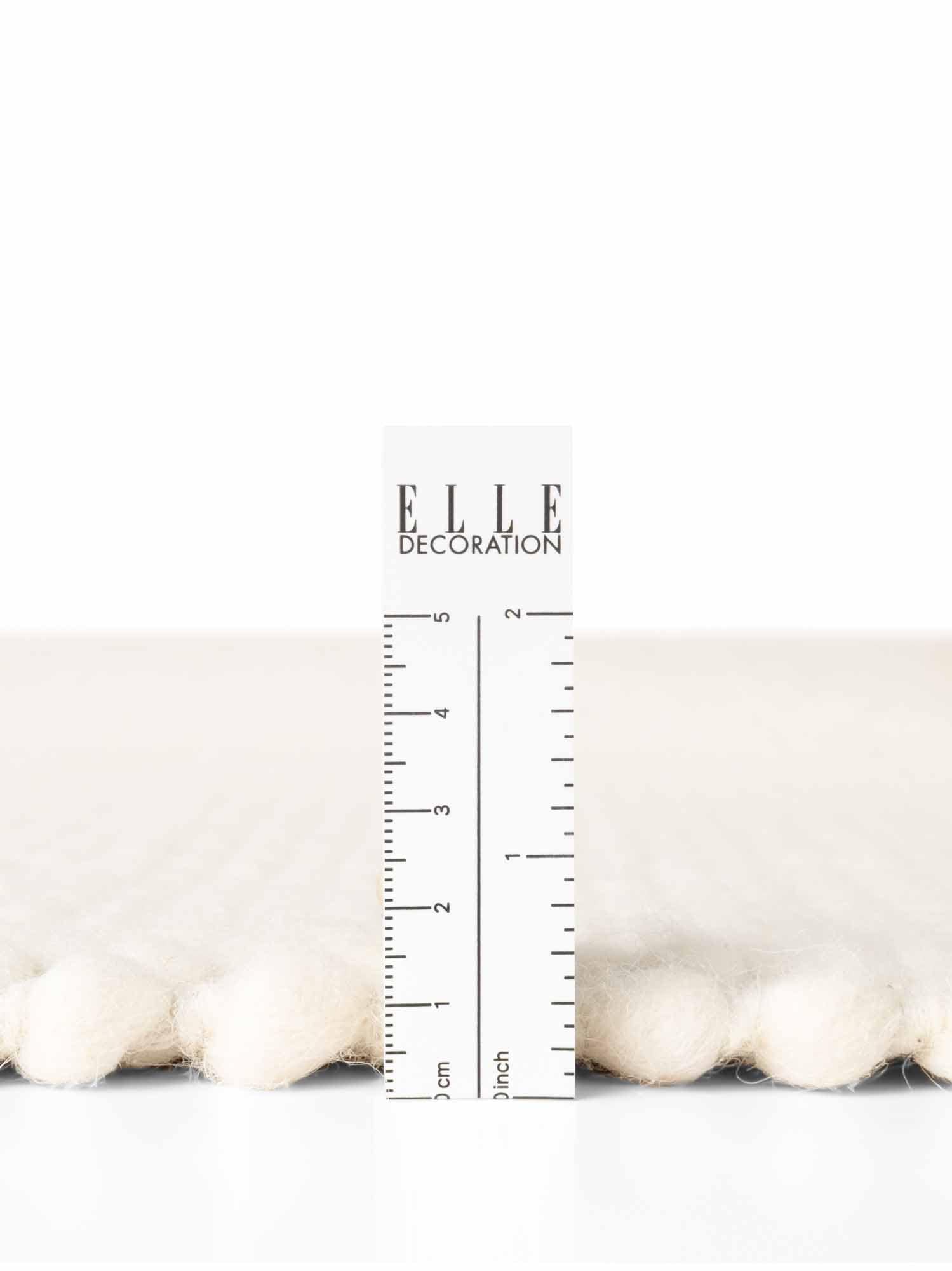 ELLE DECORATION Wollteppich »Beans« rund 10 mm Höhe Handweb Teppich Wolle, Rund, Perlenstruktur, Wohnzimmer, Schlafzimmer