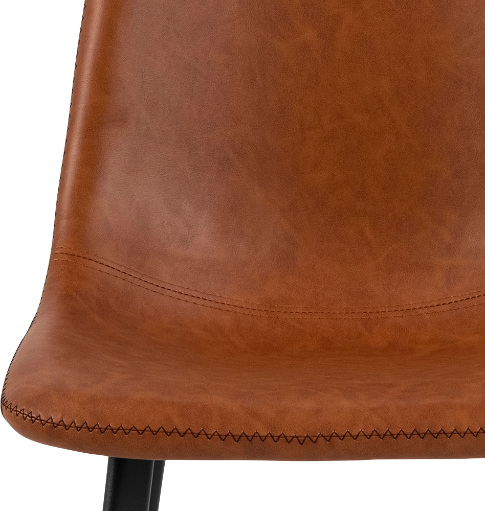 ACTONA GROUP Chaise de bistrot »Ohio« (Ensemble) 2 cuissiège avec pieds rectangulaires en acier et repose-pieds, plusieurs variantes