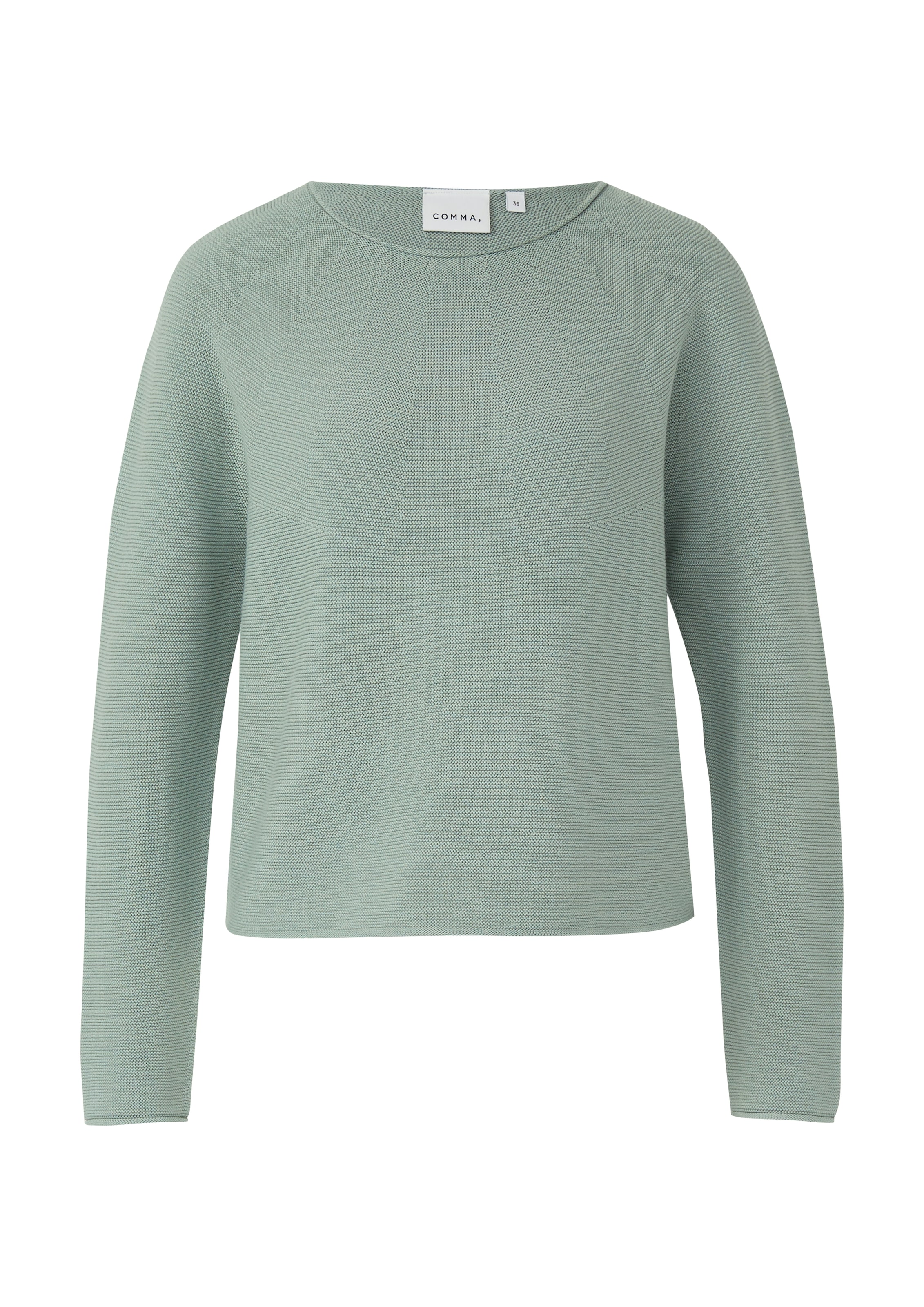 Comma Pull en tricot mit feinem Struktur-Muster
