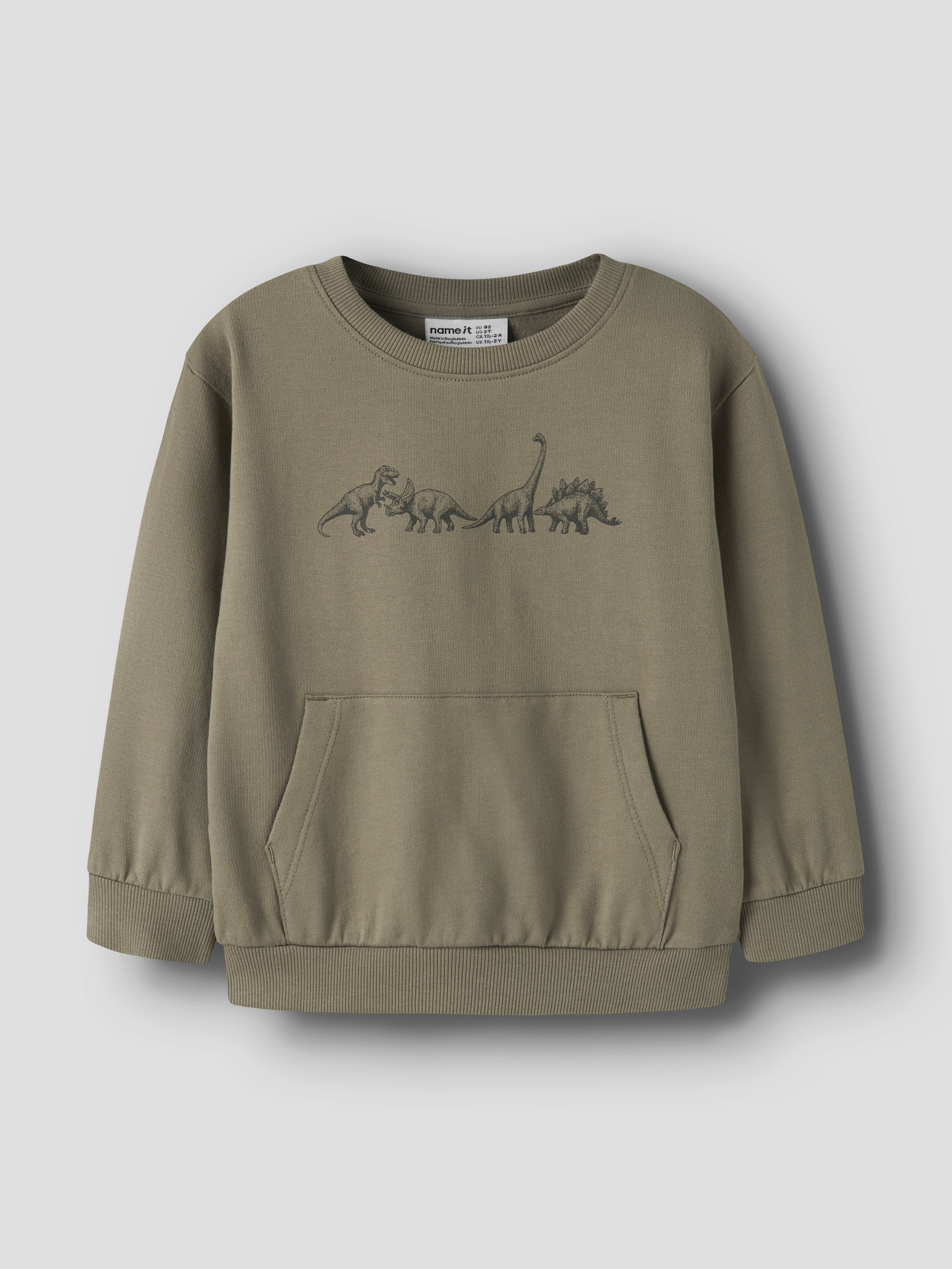 Name It »NMMVILDAR LS SWEAT BOX BRU«, coton, coupe régulière
