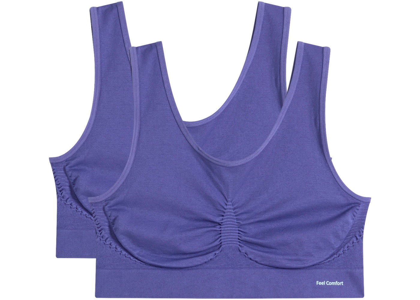 bonprix Bustier Packung, 2er,  aus elastischer Mikrofaser, mit leichter Formgebung, im 2er-Pack