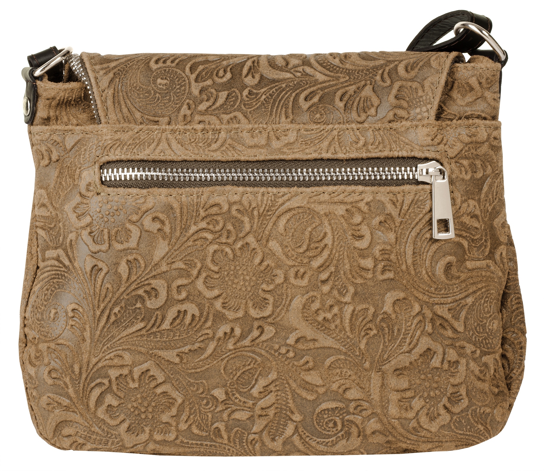 Samantha Look Umhängetasche echt Leder, Made in Italy