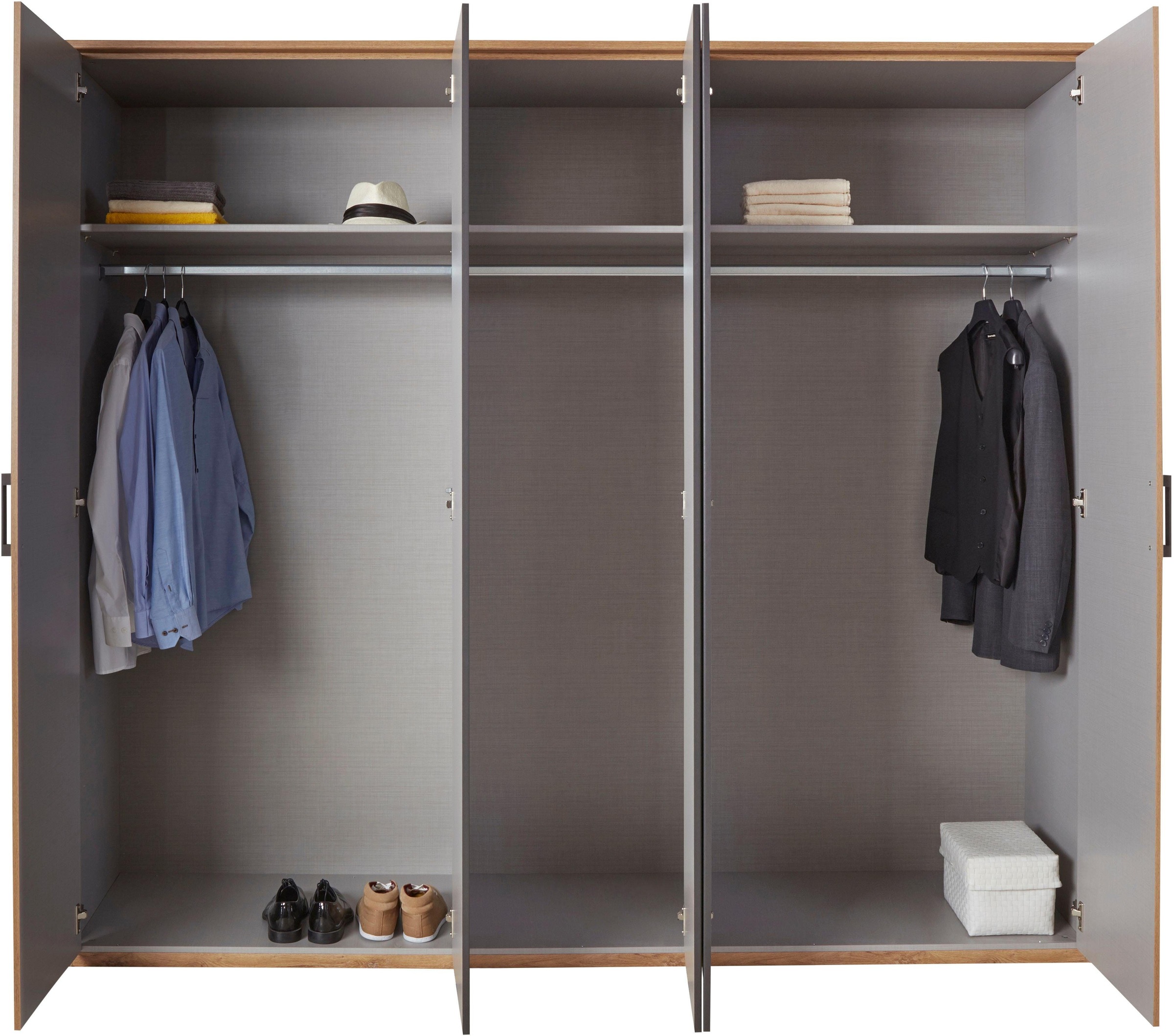 Wimex Drehtürenschrank »Malmö, Kleiderschrank mit Spiegel, Made in Germany« im Industrial Look, 180 oder 225cm breit