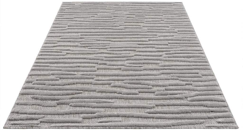 Carpet City Teppich »In-& Outdoorteppich Santorini 58394 , 3D-Effekt, Streifen« rechteckig 5 mm Höhe Wetterfest & UV-beständig für Terrasse, Balkon, Küche, Flur